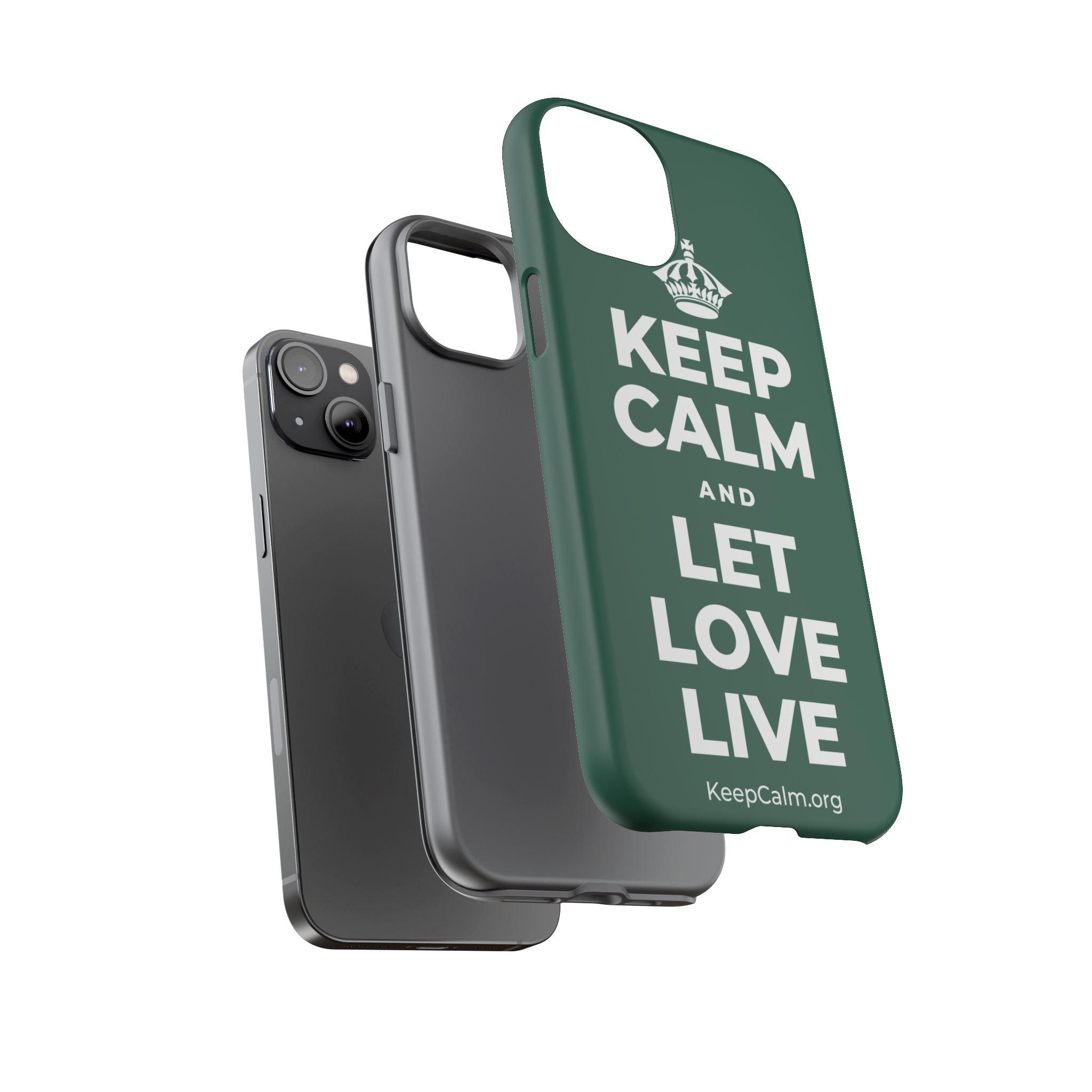 KEEP CALM AND LET LOVE LIVE Phone Case