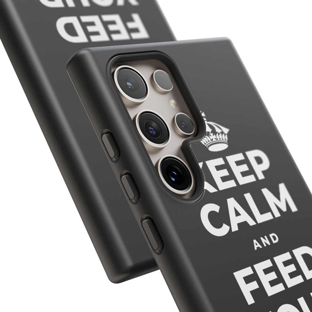 KEEP CALM AND FEED YOUR SOUL TOO Phone Case (Dark)