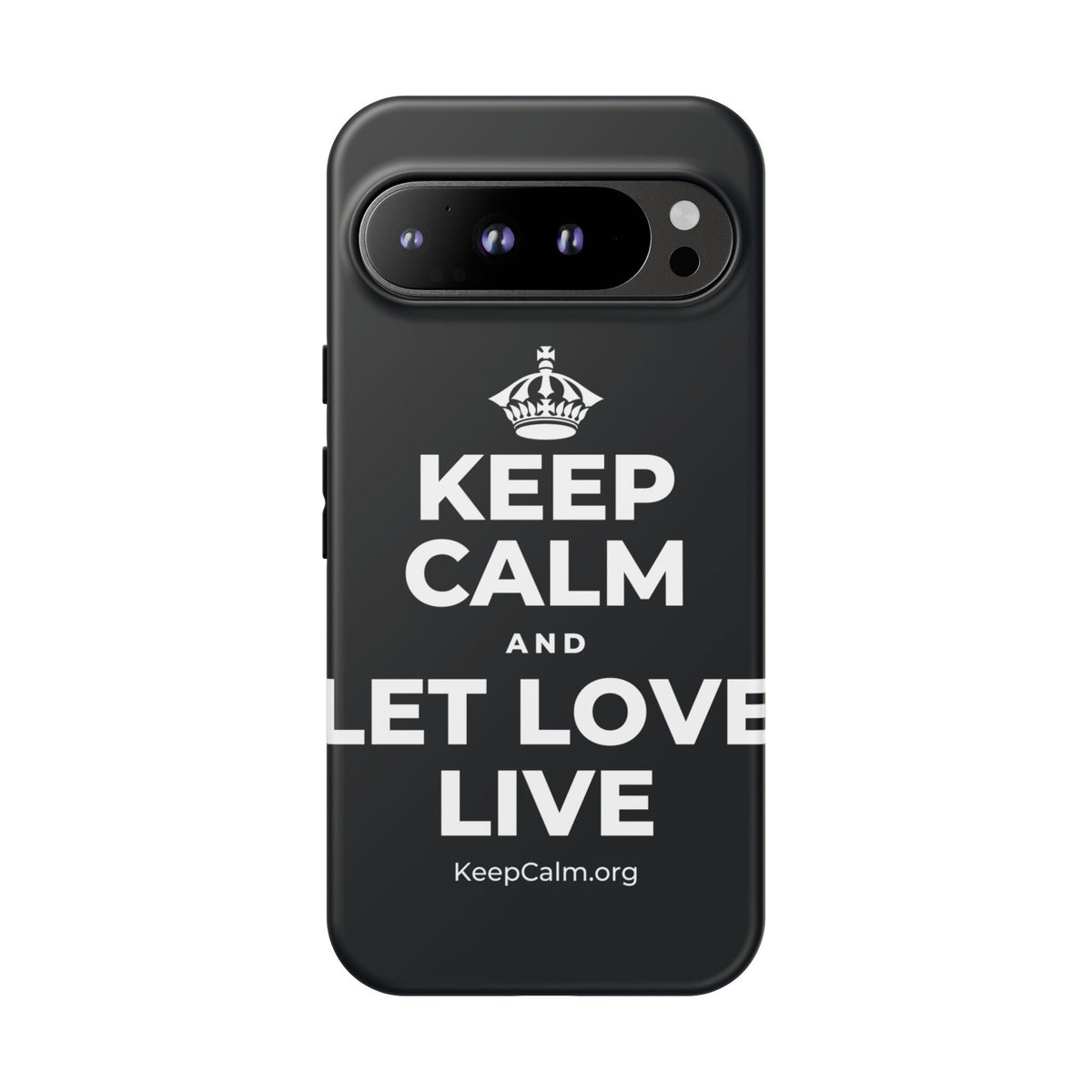 KEEP CALM AND LET LOVE LIVE Phone Case (Dark)