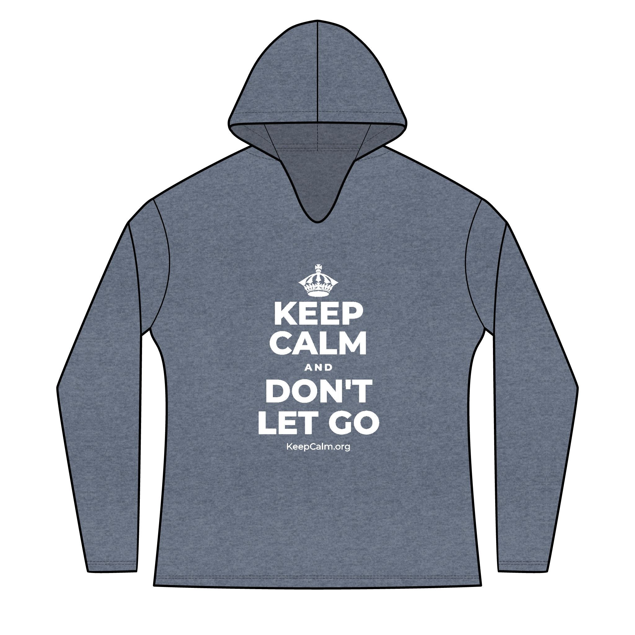 KEEP CALM AND DON'T LET GO Women's Long Sleeve Hoodie