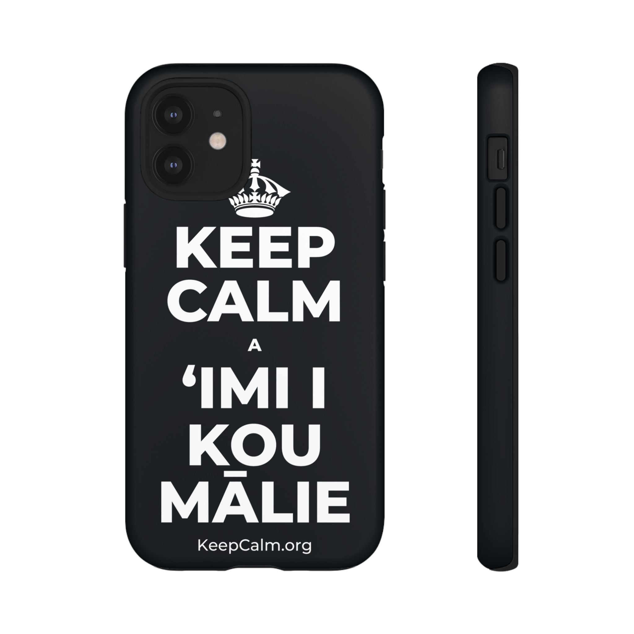KEEP CALM A ʻIMI I KOU MĀLIE Phone Case (Dark)