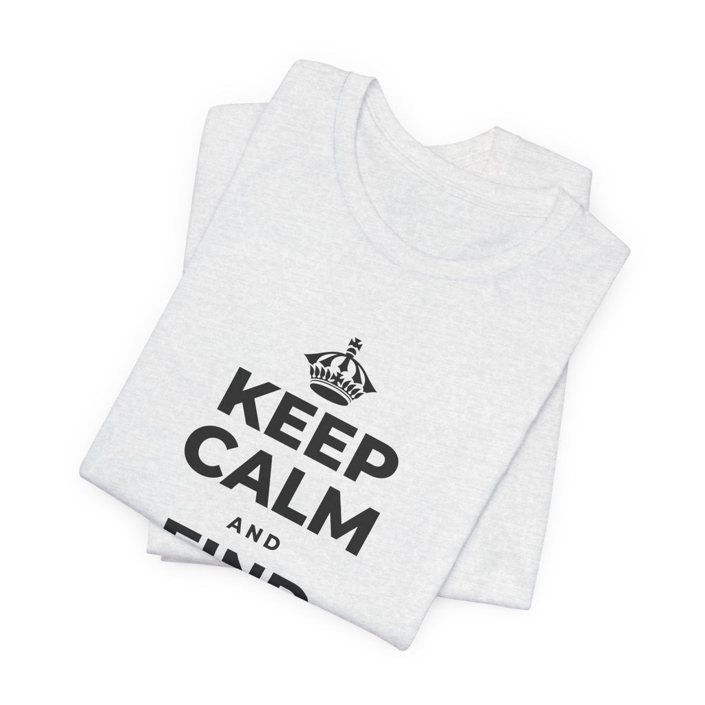 KEEP CALM AND FIND YOUR FIRE T-Shirt (Soft Cream–Heather Mauve)