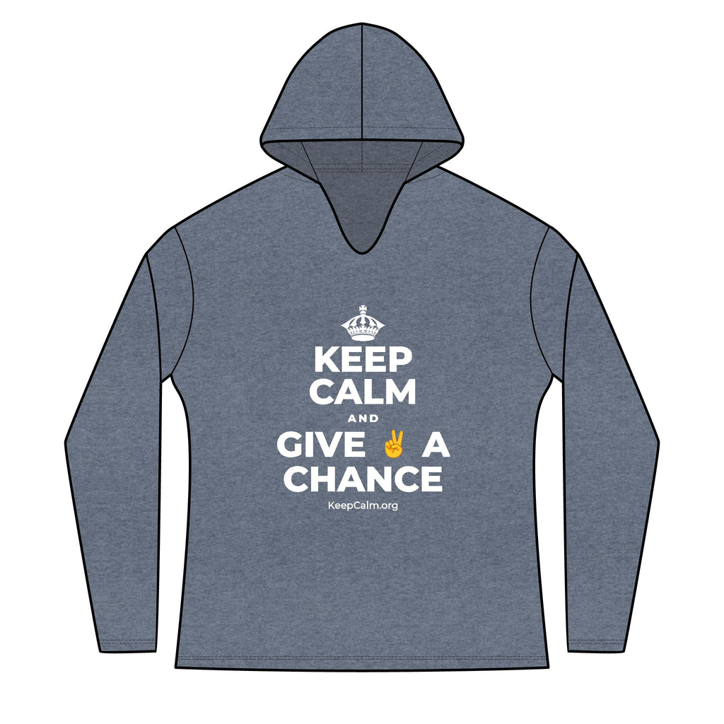KEEP CALM AND GIVE ✌️ A CHANCE Women's Long Sleeve Hoodie