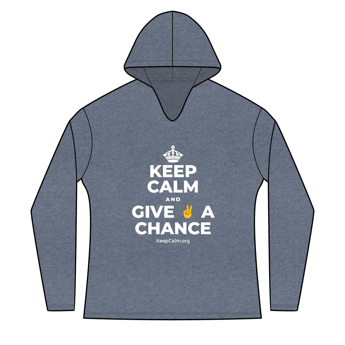 KEEP CALM AND GIVE ✌️ A CHANCE Women's Long Sleeve Hoodie