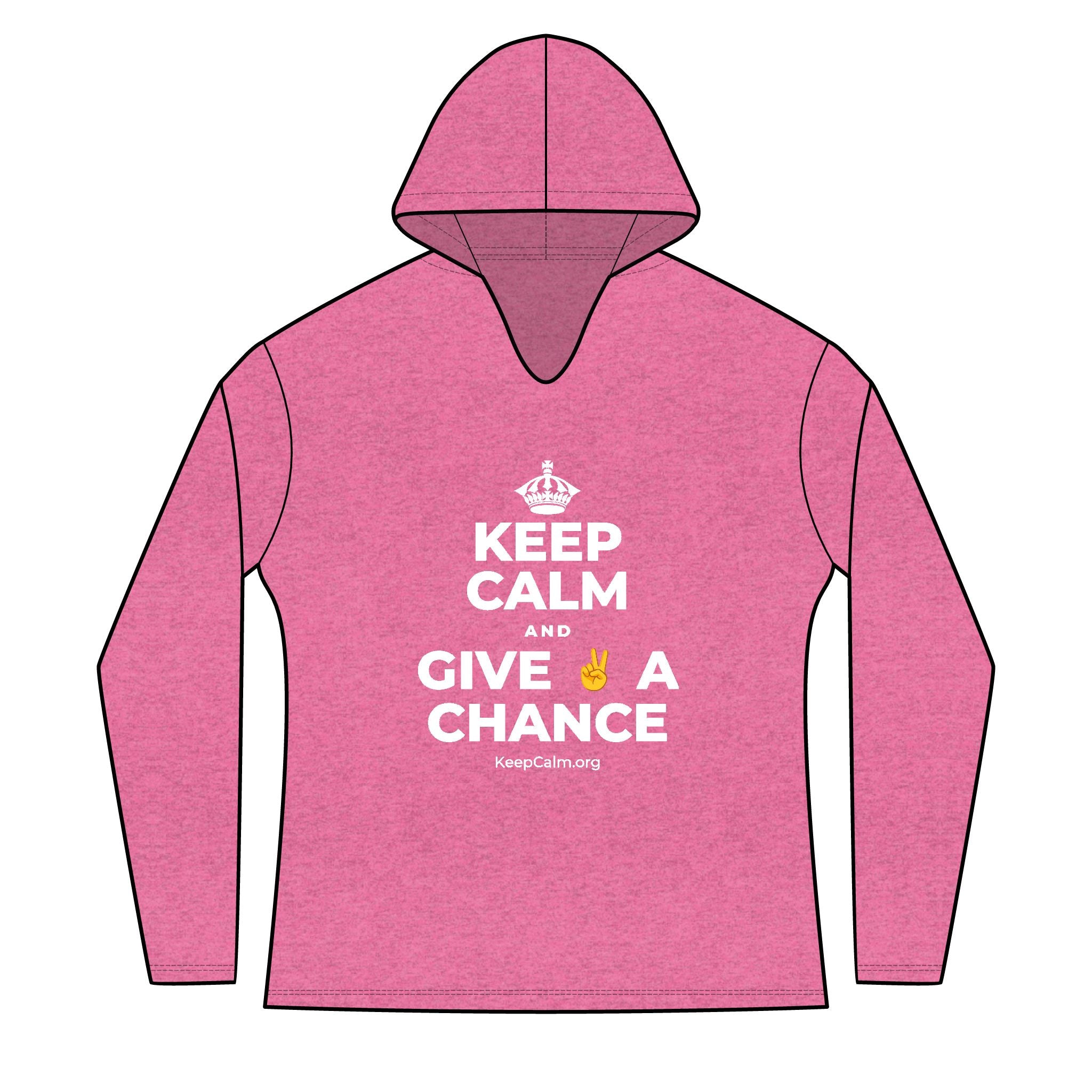 KEEP CALM AND GIVE ✌️ A CHANCE Women's Long Sleeve Hoodie