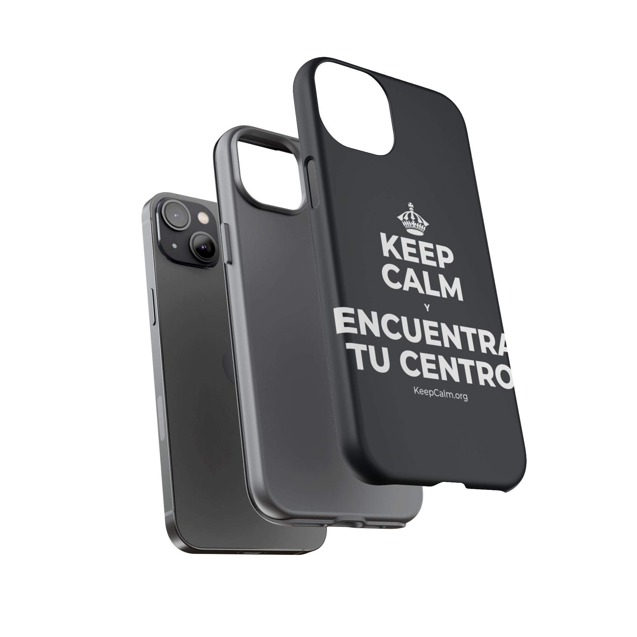 KEEP CALM Y ENCUENTRA TU CENTRO Phone Case (Dark)