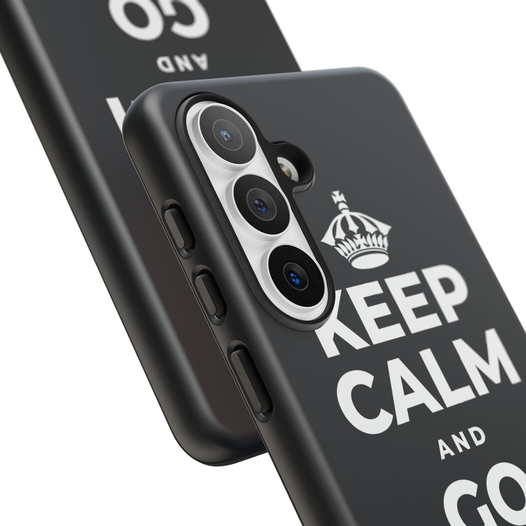 KEEP CALM AND GO FOR IT Phone Case (Dark)