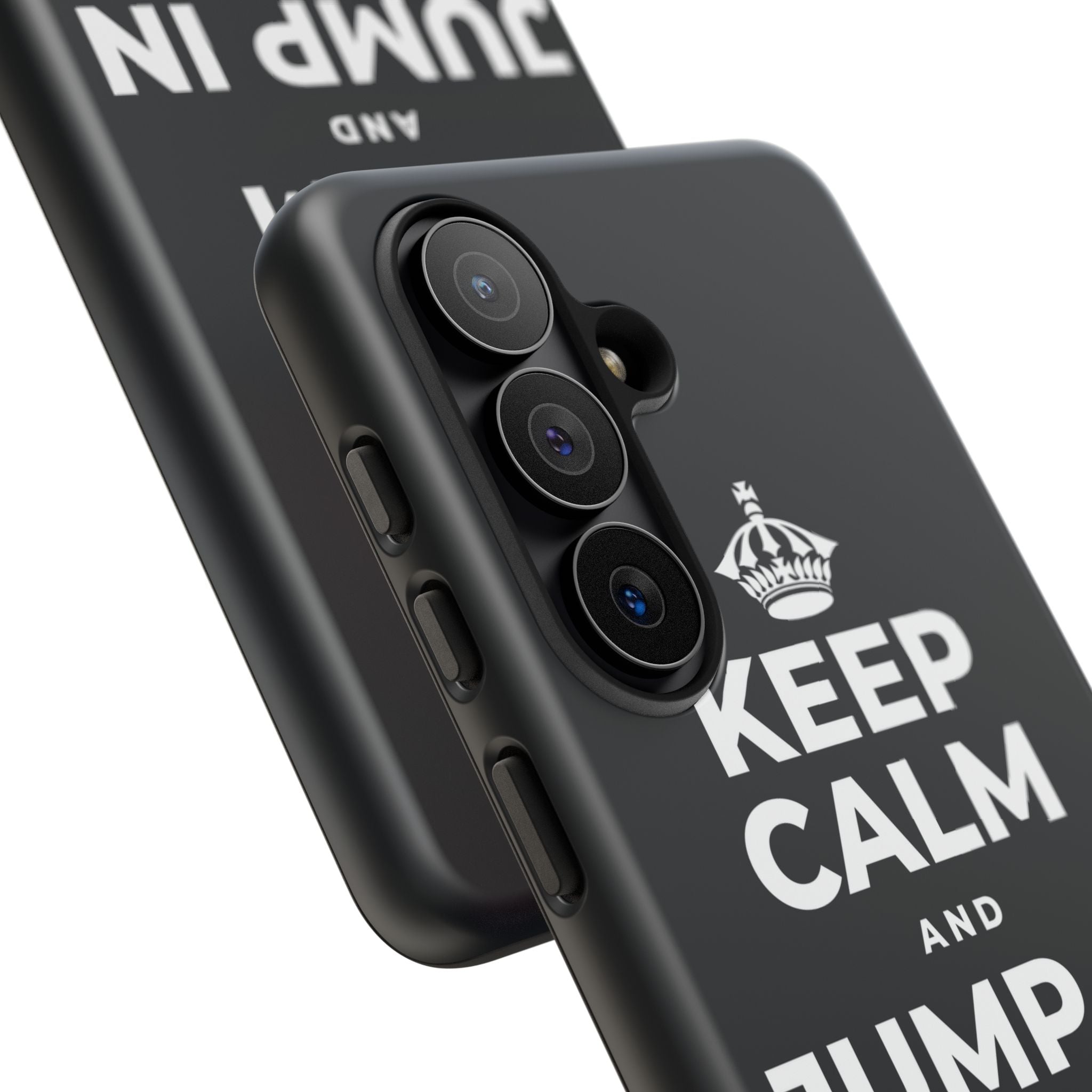 KEEP CALM AND JUMP IN A PUDDLE Phone Case (Dark)