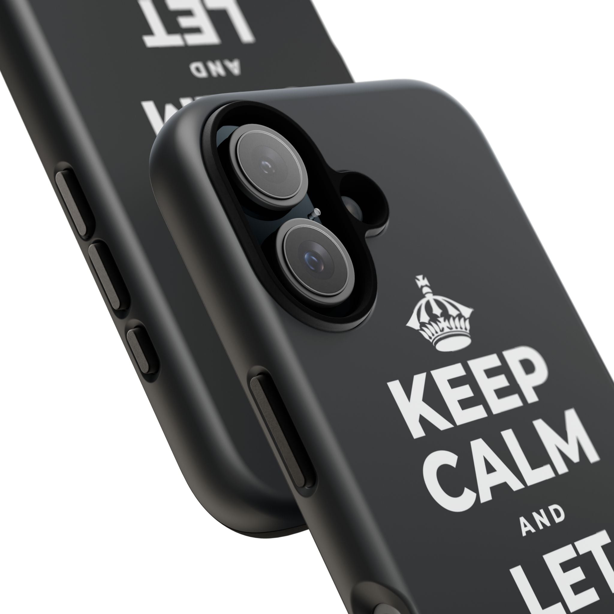 KEEP CALM AND LET YOURSELF ENJOY IT Phone Case (Dark)