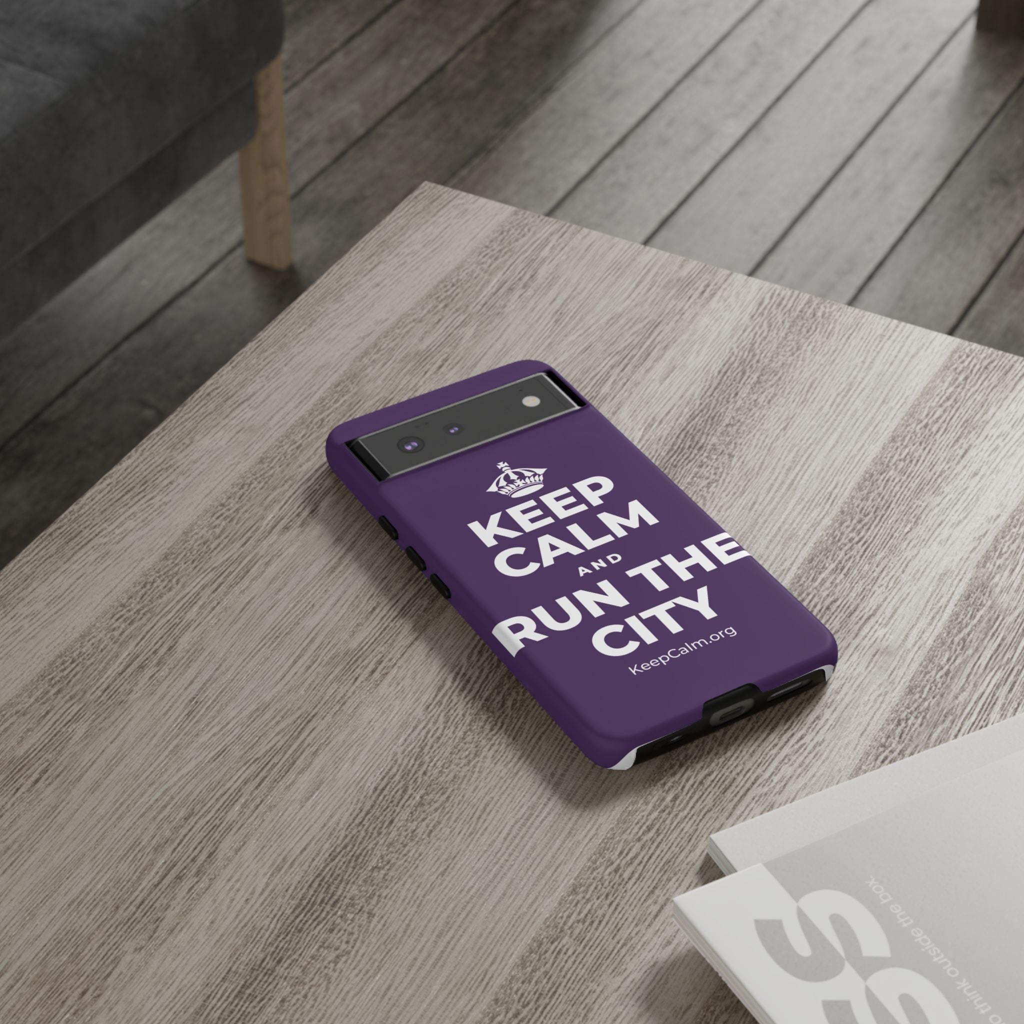 KEEP CALM AND RUN THE CITY Phone Case