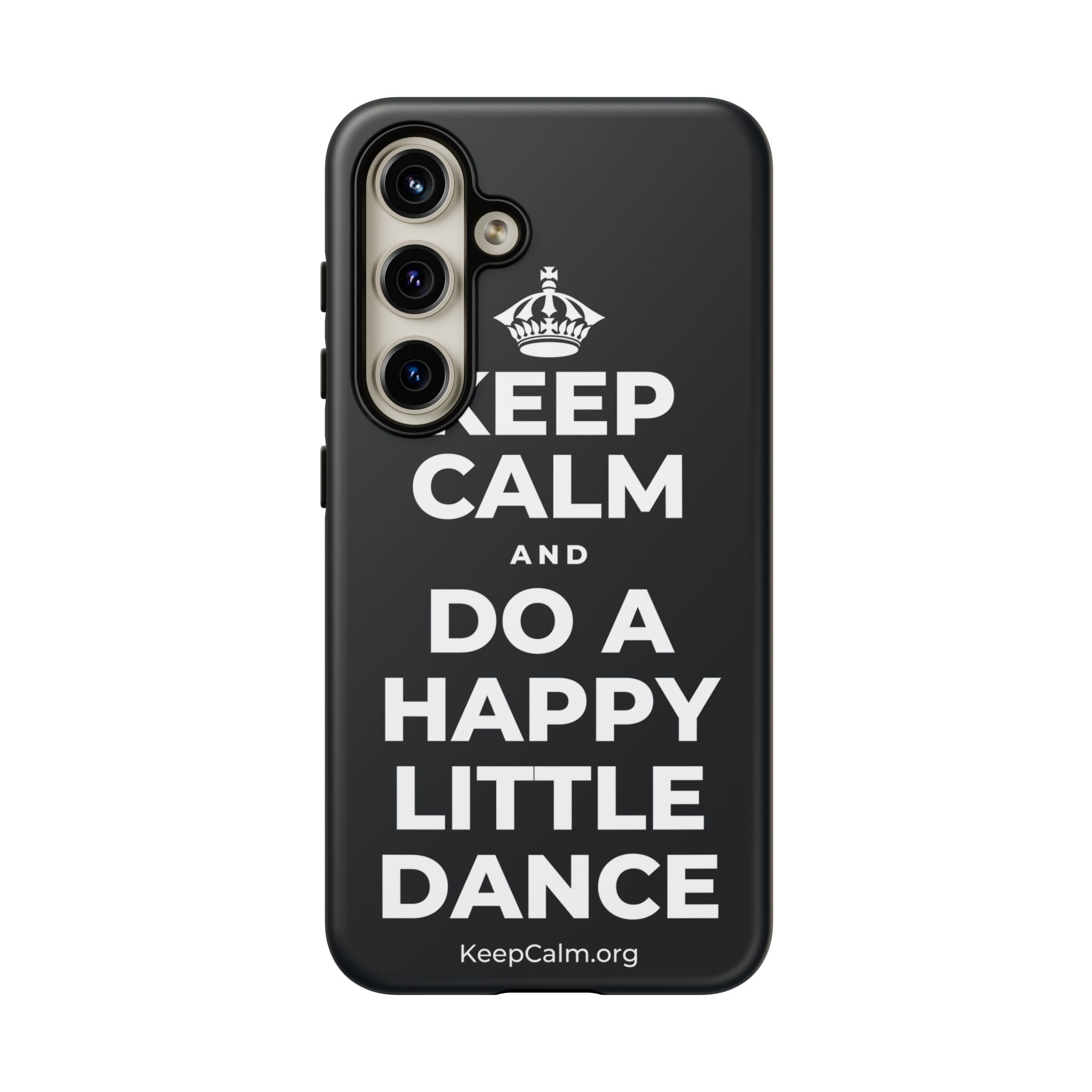 KEEP CALM AND DO A HAPPY LITTLE DANCE Phone Case (Dark)
