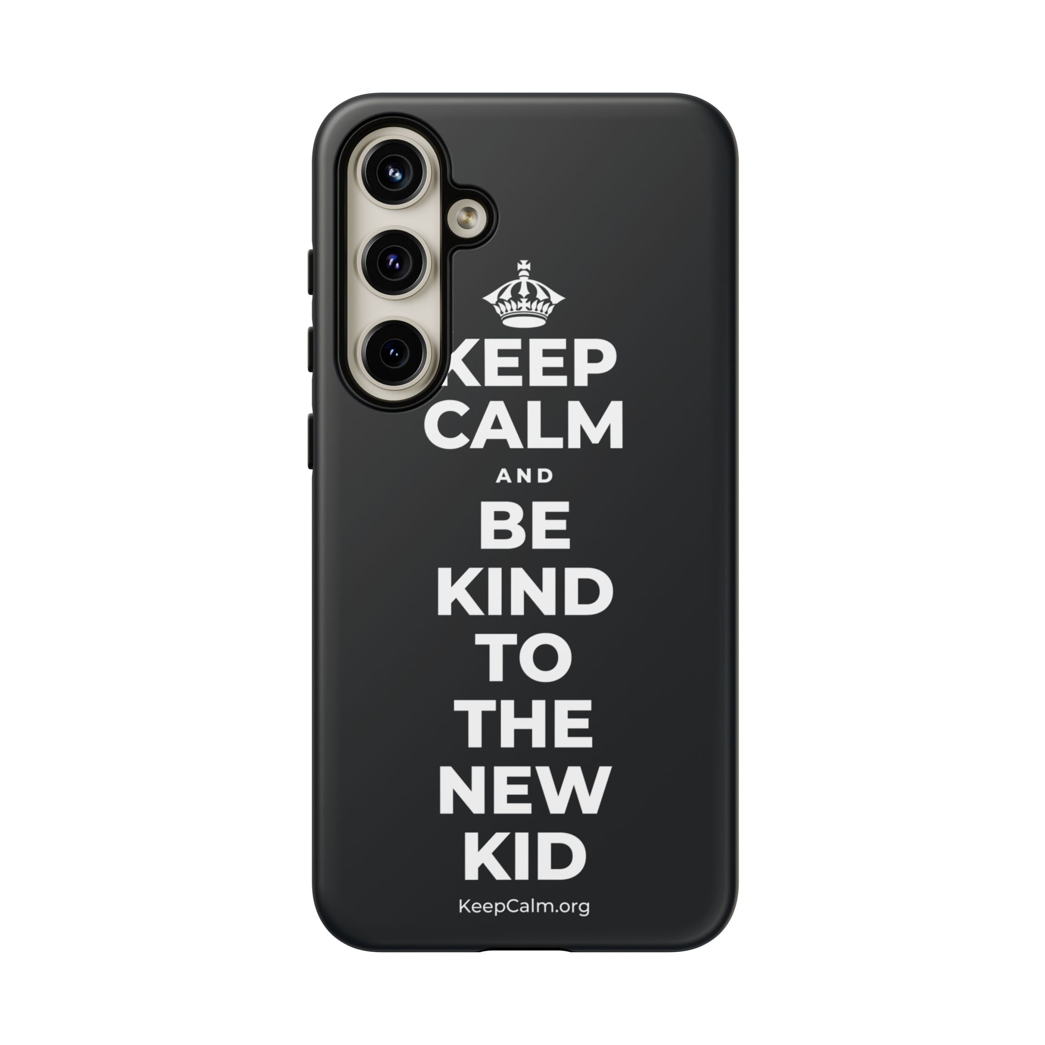 KEEP CALM AND BE KIND TO THE NEW KID Phone Case (Dark)