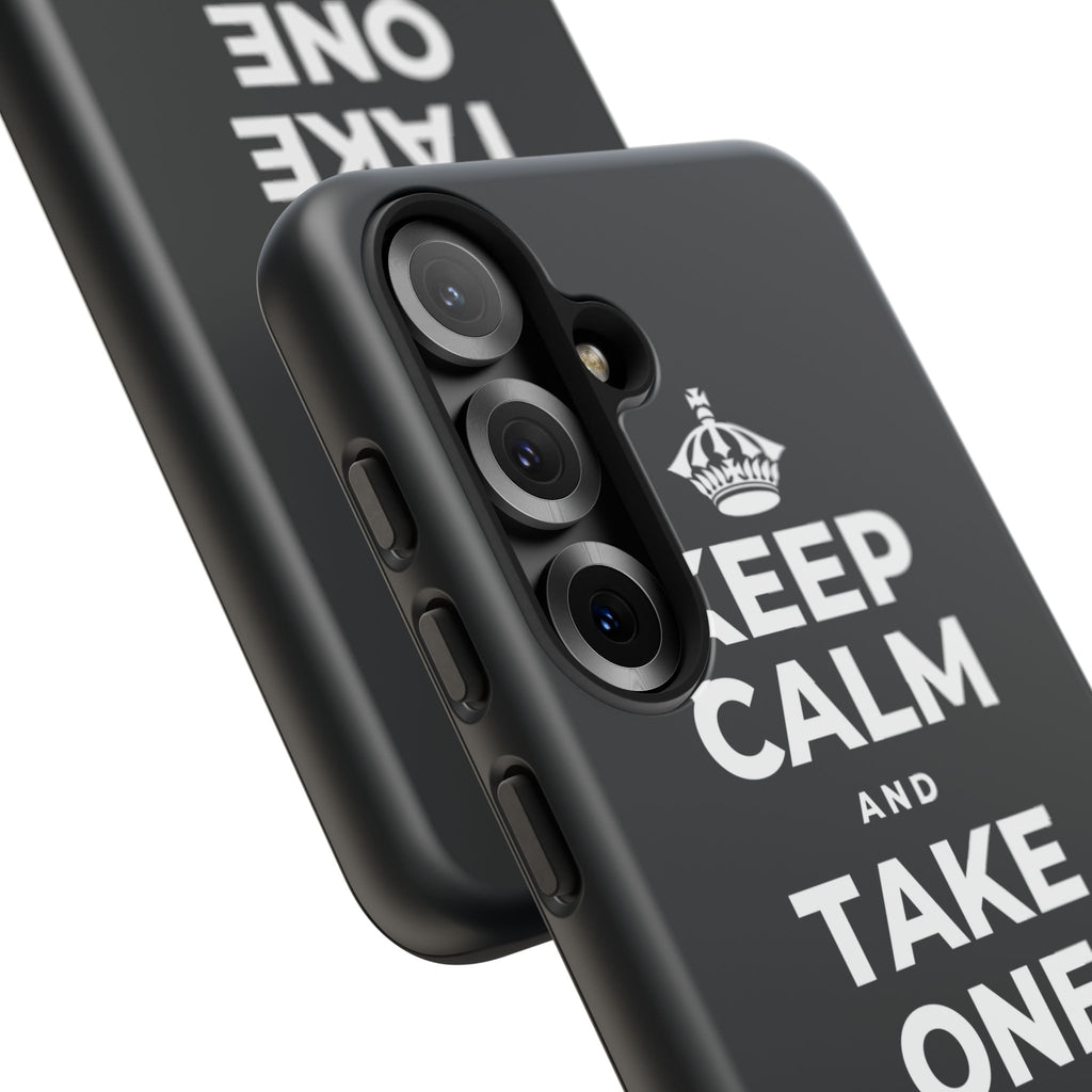 KEEP CALM AND TAKE ONE BREATH AT A TIME Phone Case (Dark)