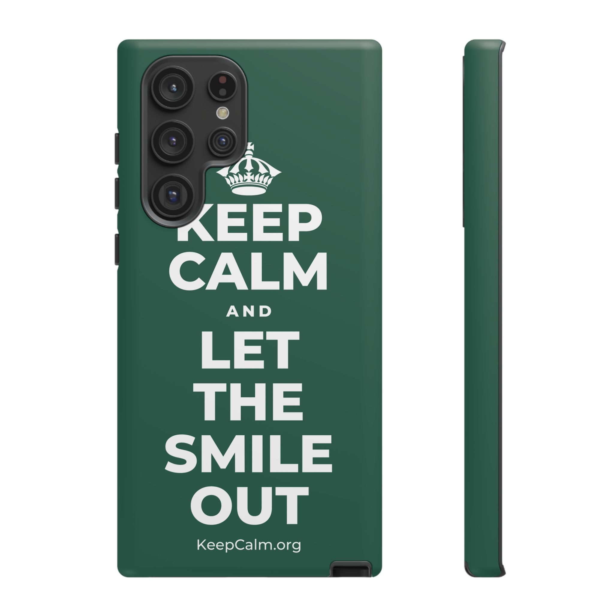KEEP CALM AND LET THE SMILE OUT Phone Case