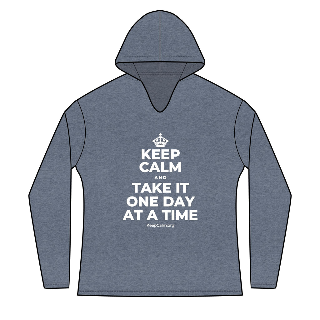 KEEP CALM AND TAKE IT ONE DAY AT A TIME Women's Long Sleeve Hoodie