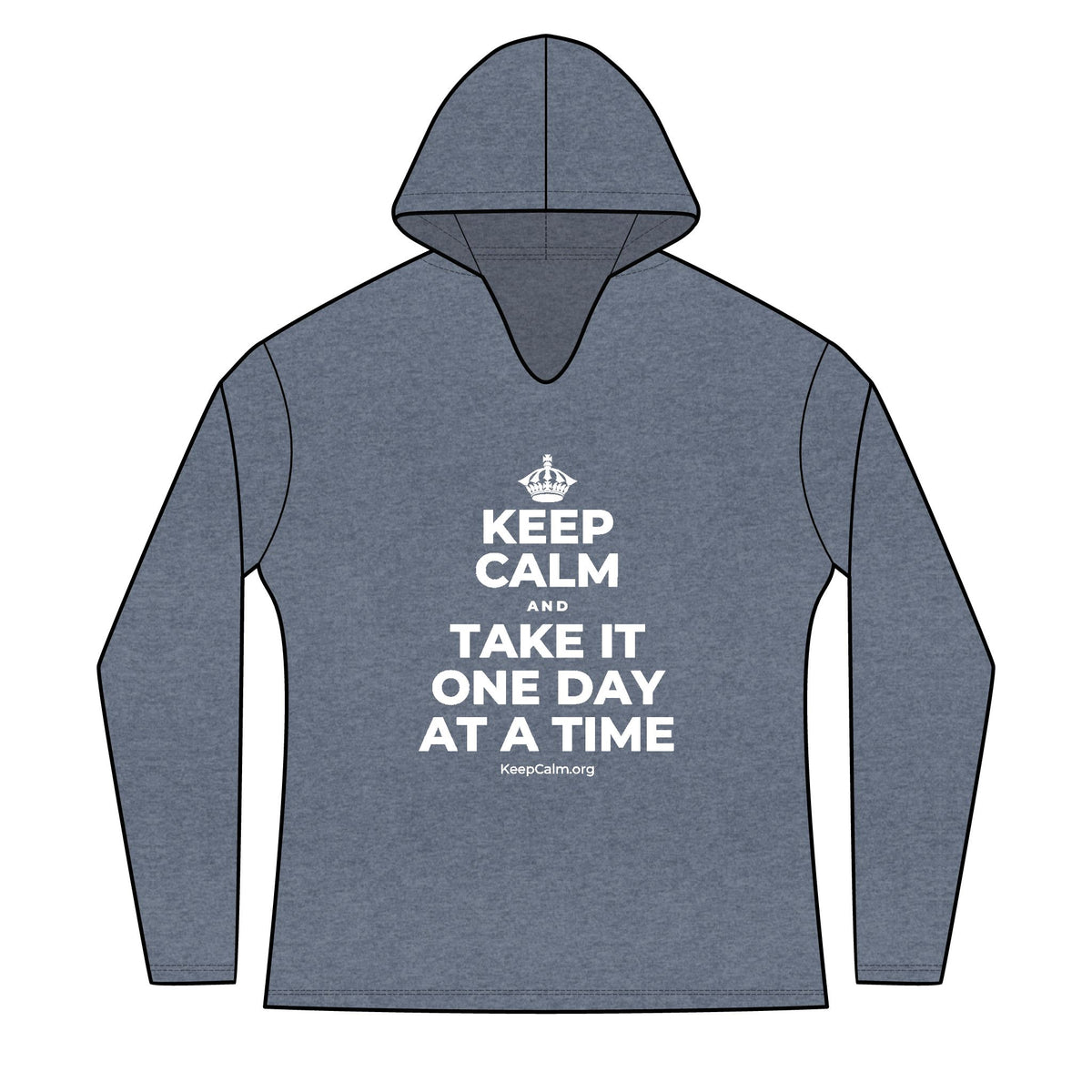 KEEP CALM AND TAKE IT ONE DAY AT A TIME Women's Long Sleeve Hoodie