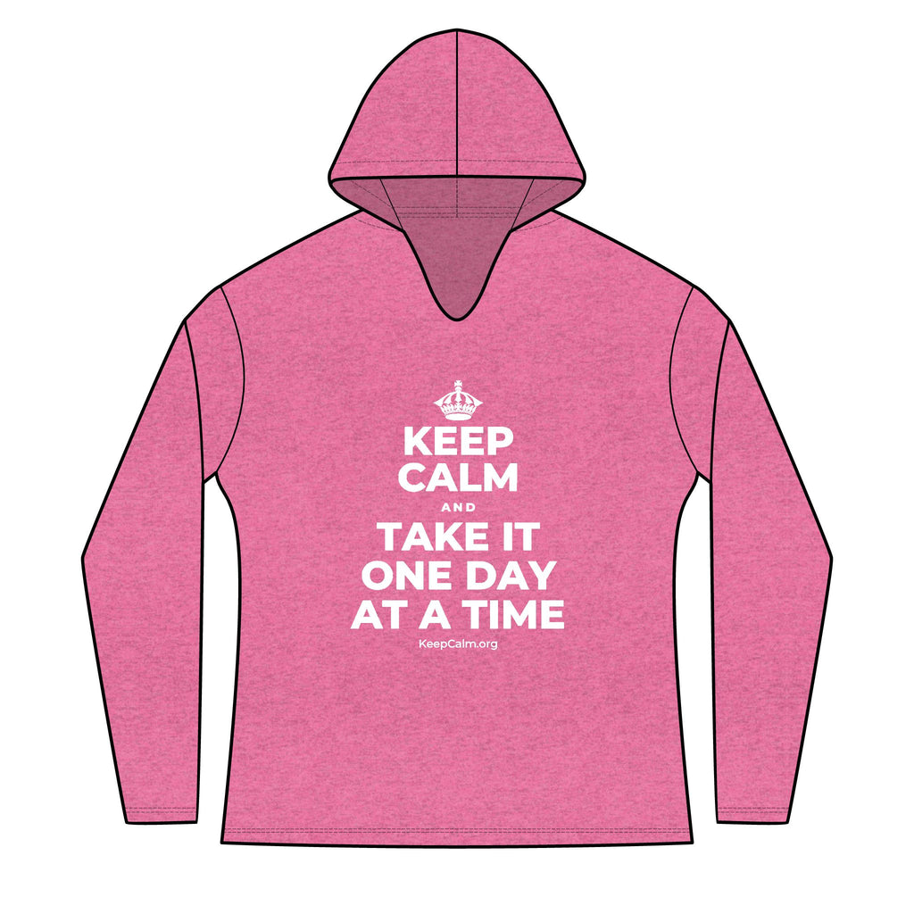 KEEP CALM AND TAKE IT ONE DAY AT A TIME Women's Long Sleeve Hoodie