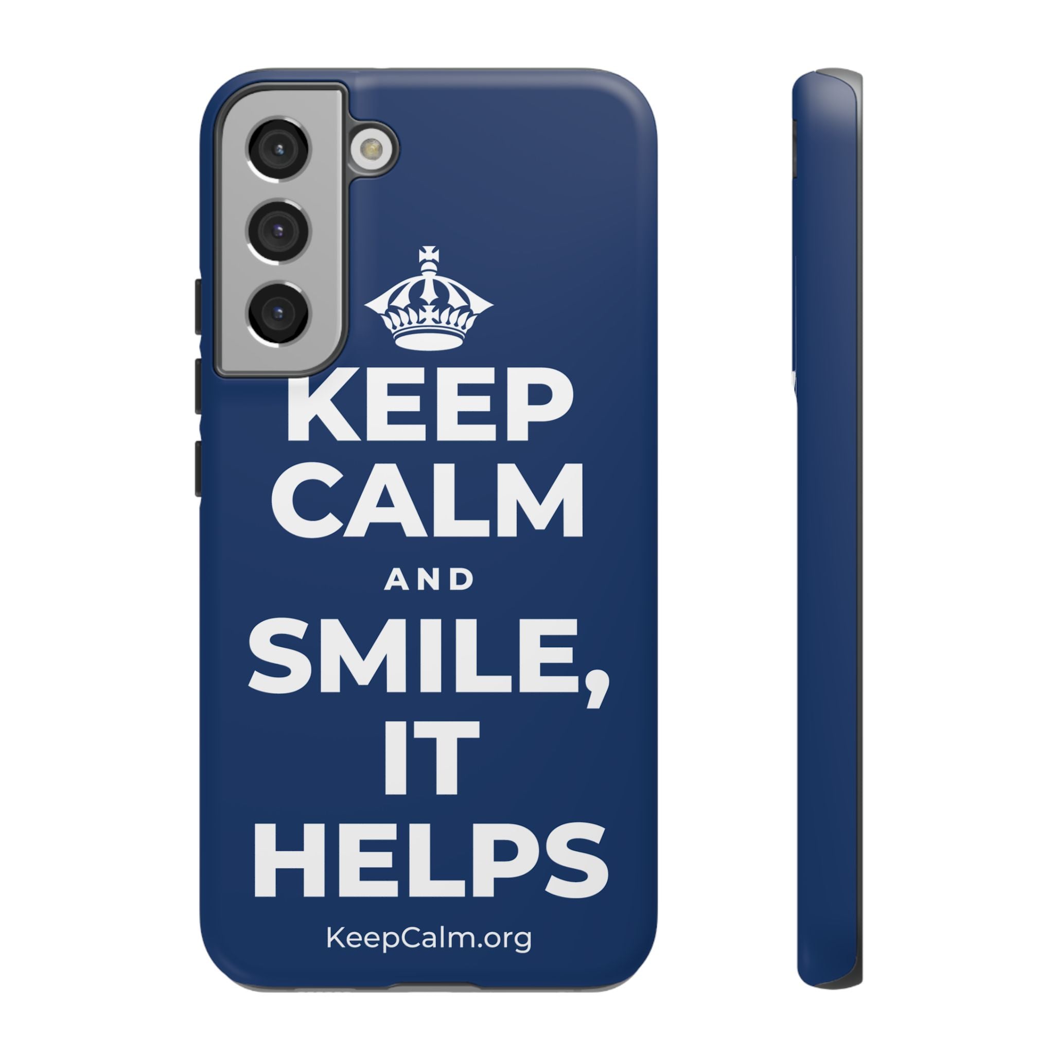KEEP CALM AND SMILE, IT HELPS Phone Case