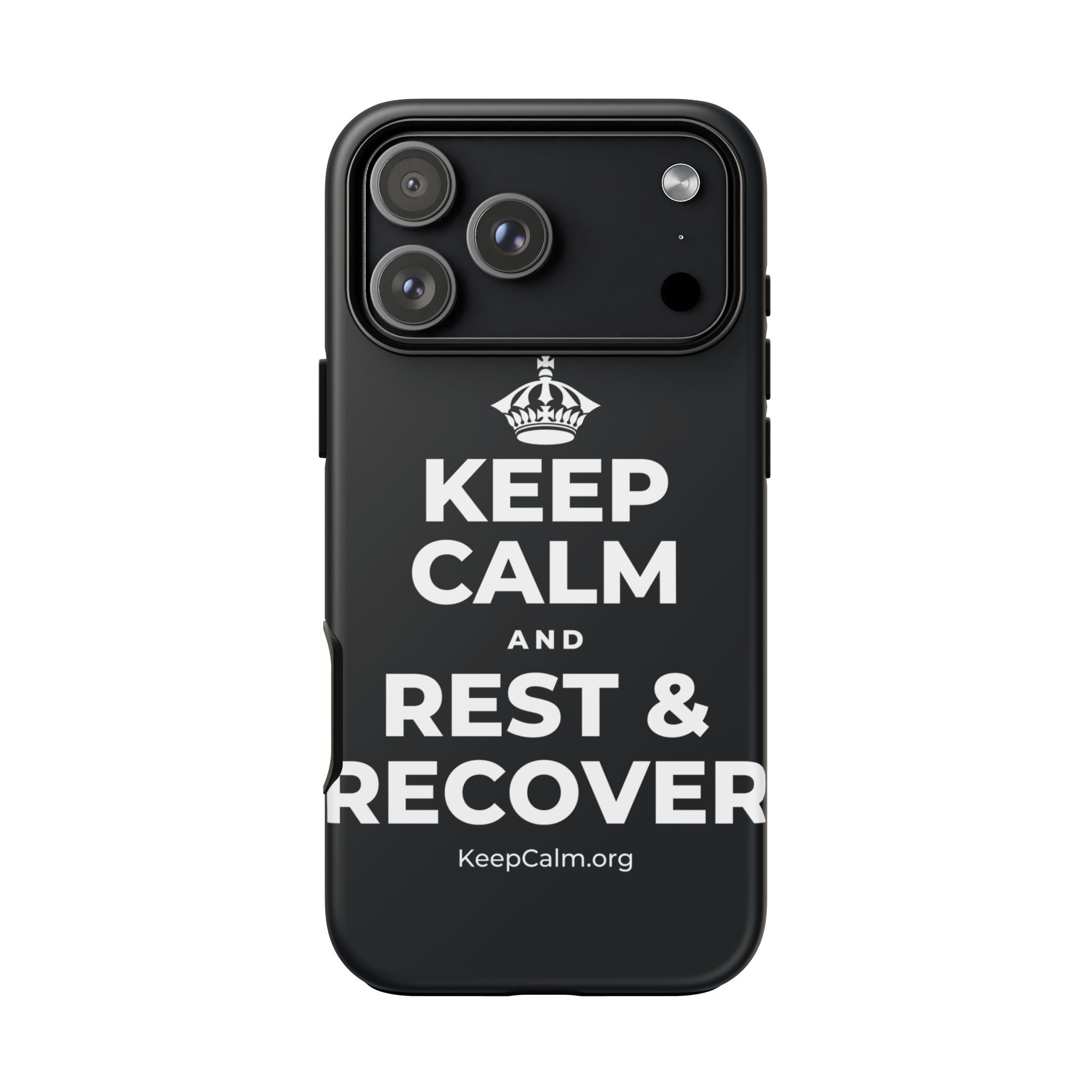 KEEP CALM AND REST & RECOVER Phone Case (Dark)