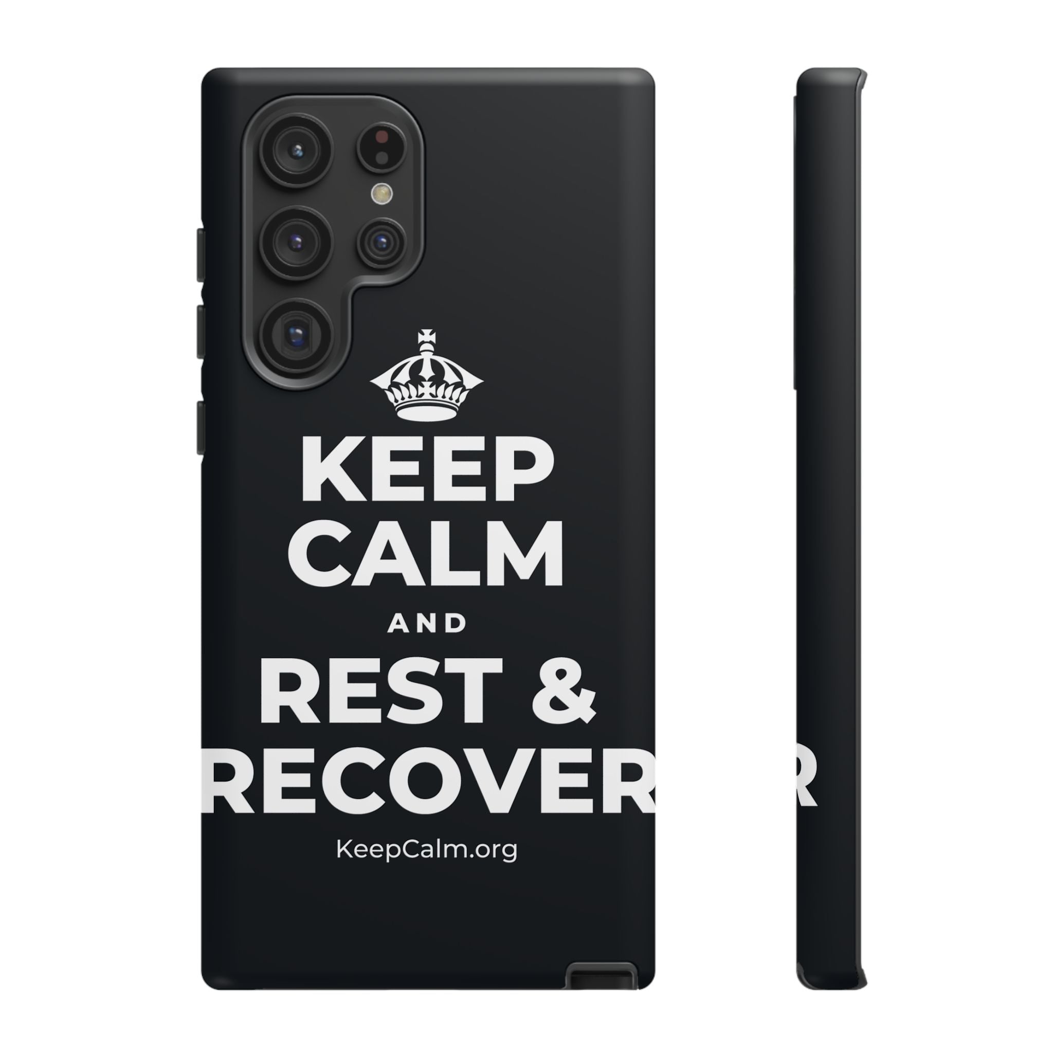 KEEP CALM AND REST & RECOVER Phone Case (Dark)