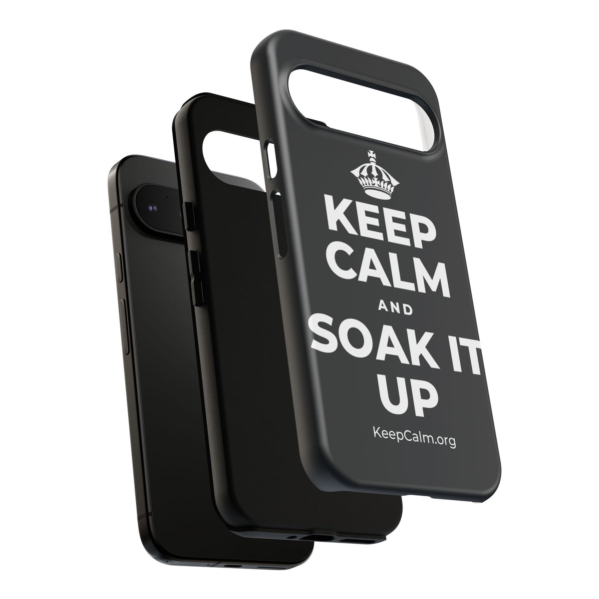 KEEP CALM AND SOAK IT UP Phone Case (Dark)