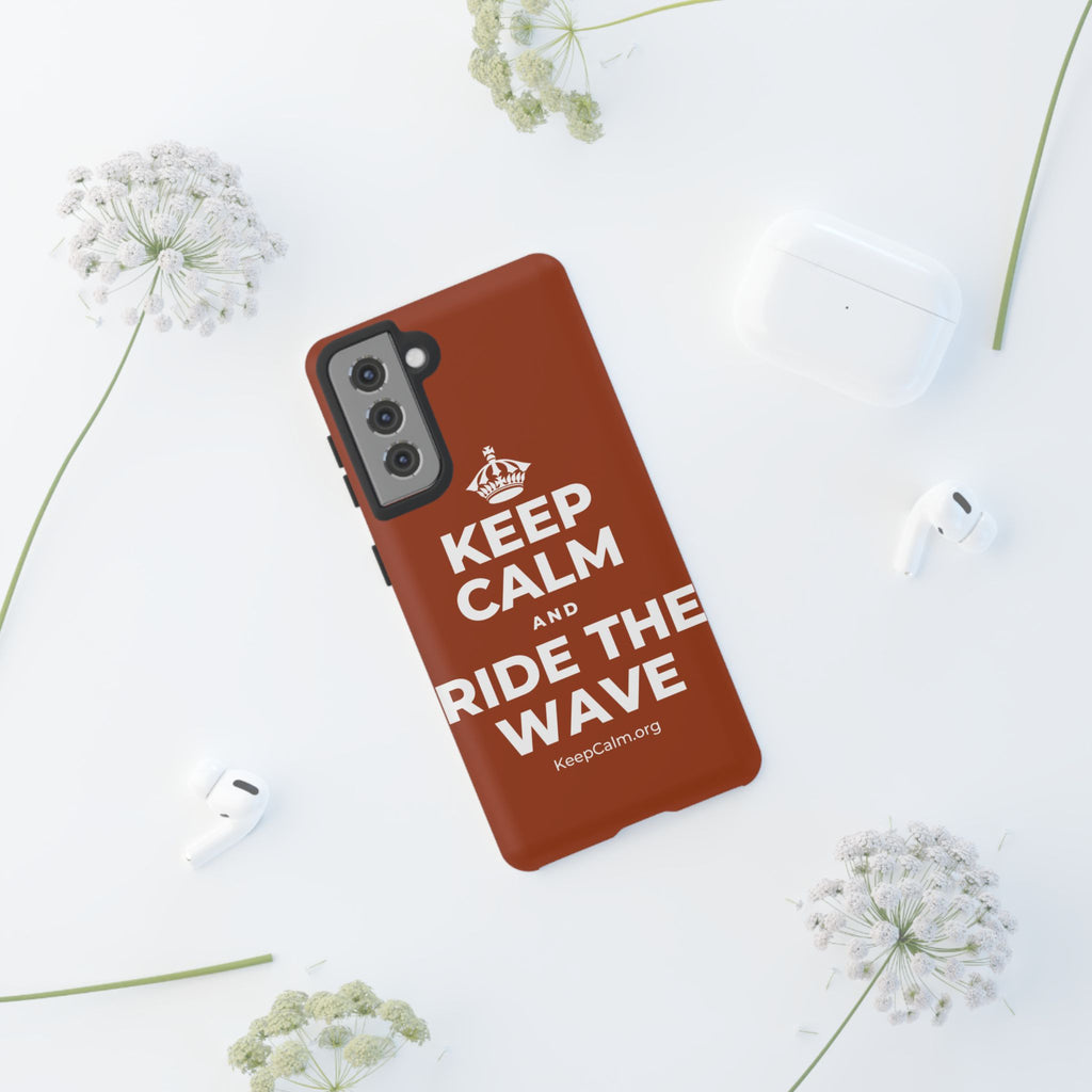 KEEP CALM AND RIDE THE WAVE Phone Case