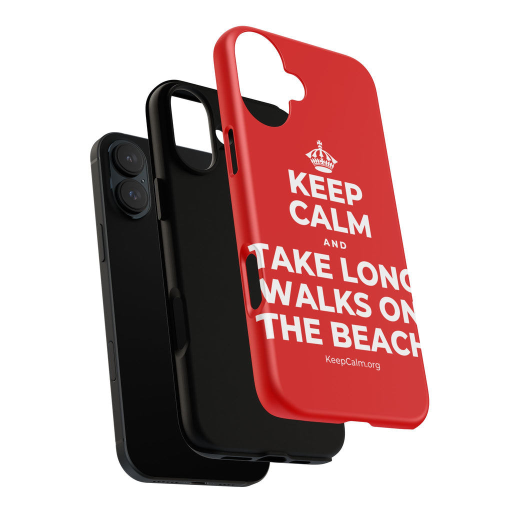 KEEP CALM AND TAKE LONG WALKS ON THE BEACH Phone Case