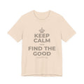 KEEP CALM AND FIND THE GOOD T-Shirt (Soft Cream–Heather Mauve)