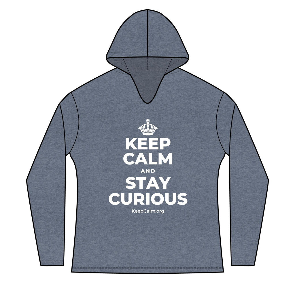 KEEP CALM AND STAY CURIOUS Women's Long Sleeve Hoodie