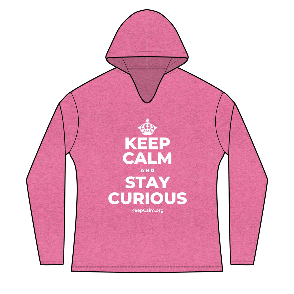 KEEP CALM AND STAY CURIOUS Women's Long Sleeve Hoodie