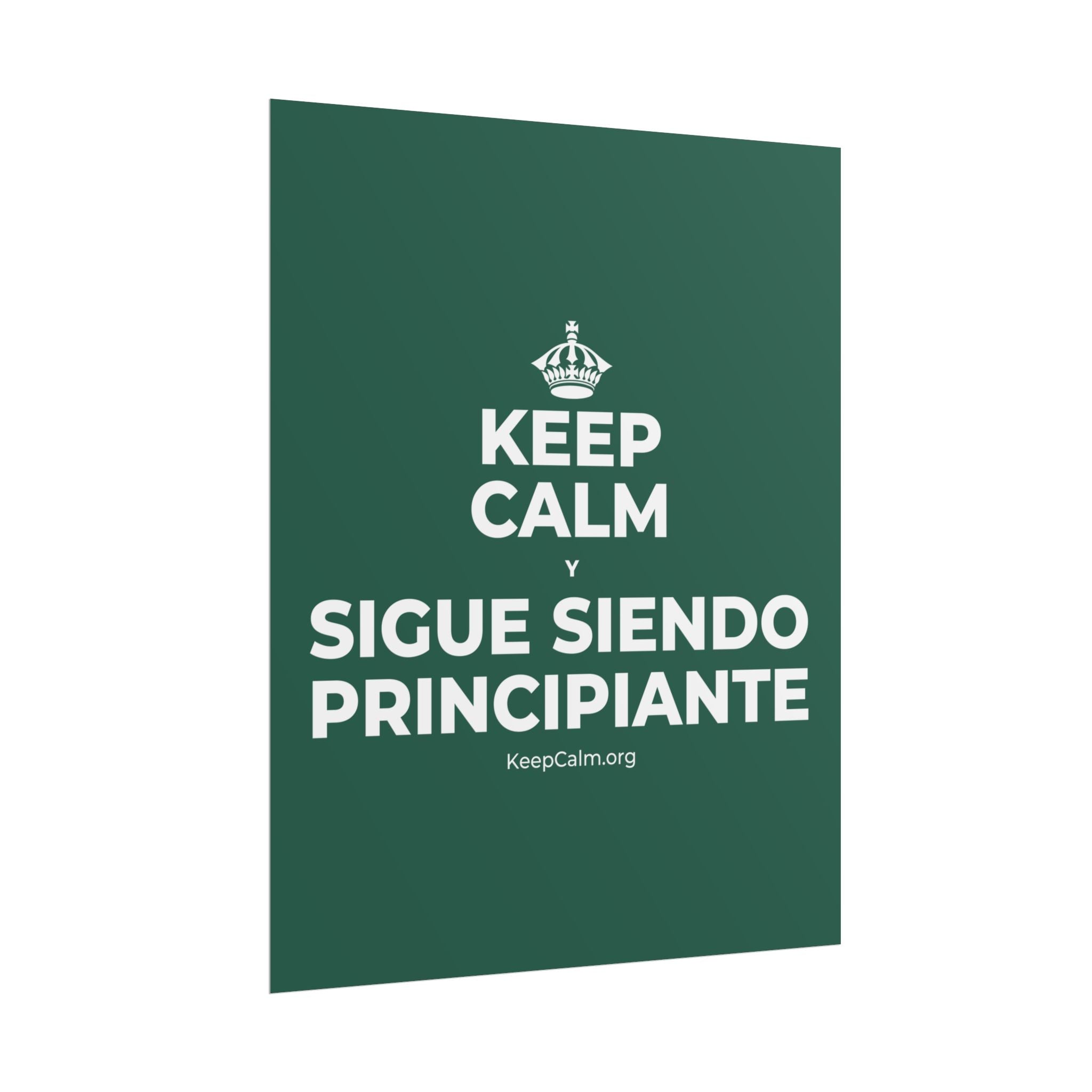 KEEP CALM Y SIGUE SIENDO PRINCIPIANTE Poster