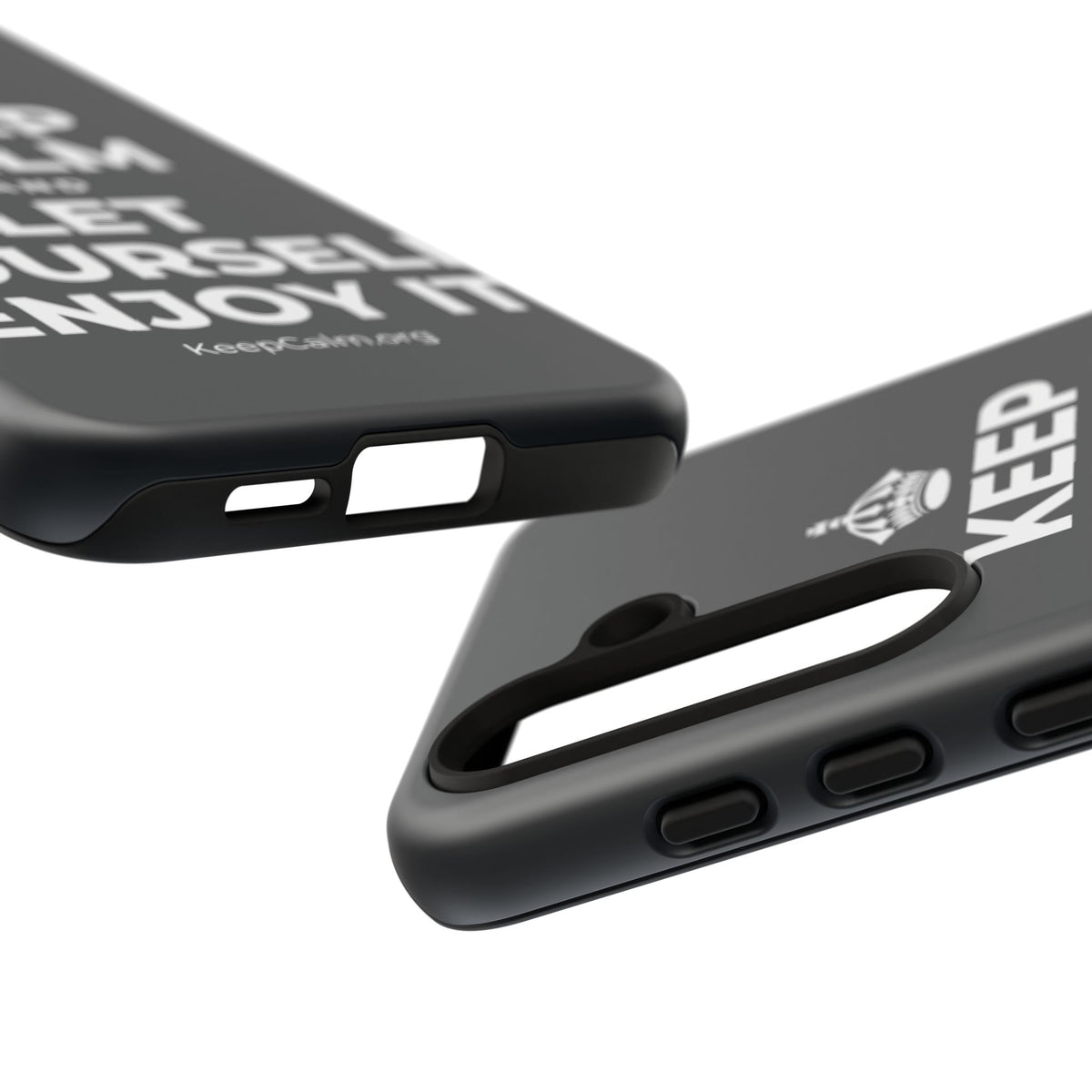 KEEP CALM AND LET YOURSELF ENJOY IT Phone Case (Dark)