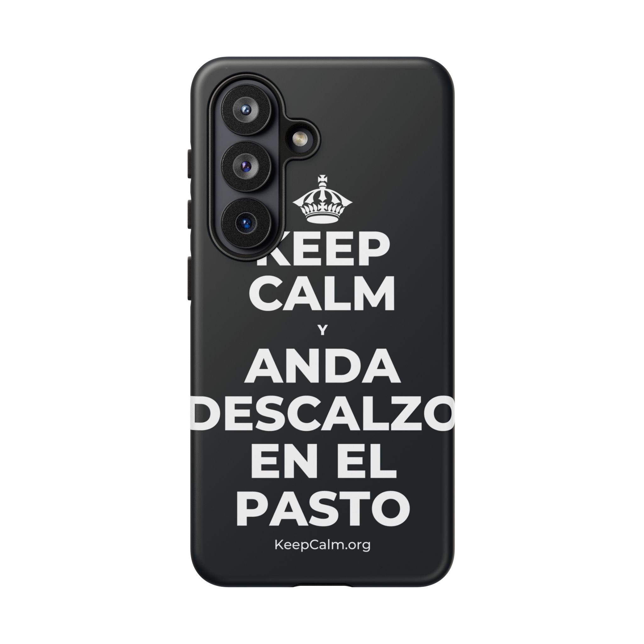 KEEP CALM Y ANDA DESCALZO EN EL PASTO Phone Case (Dark)