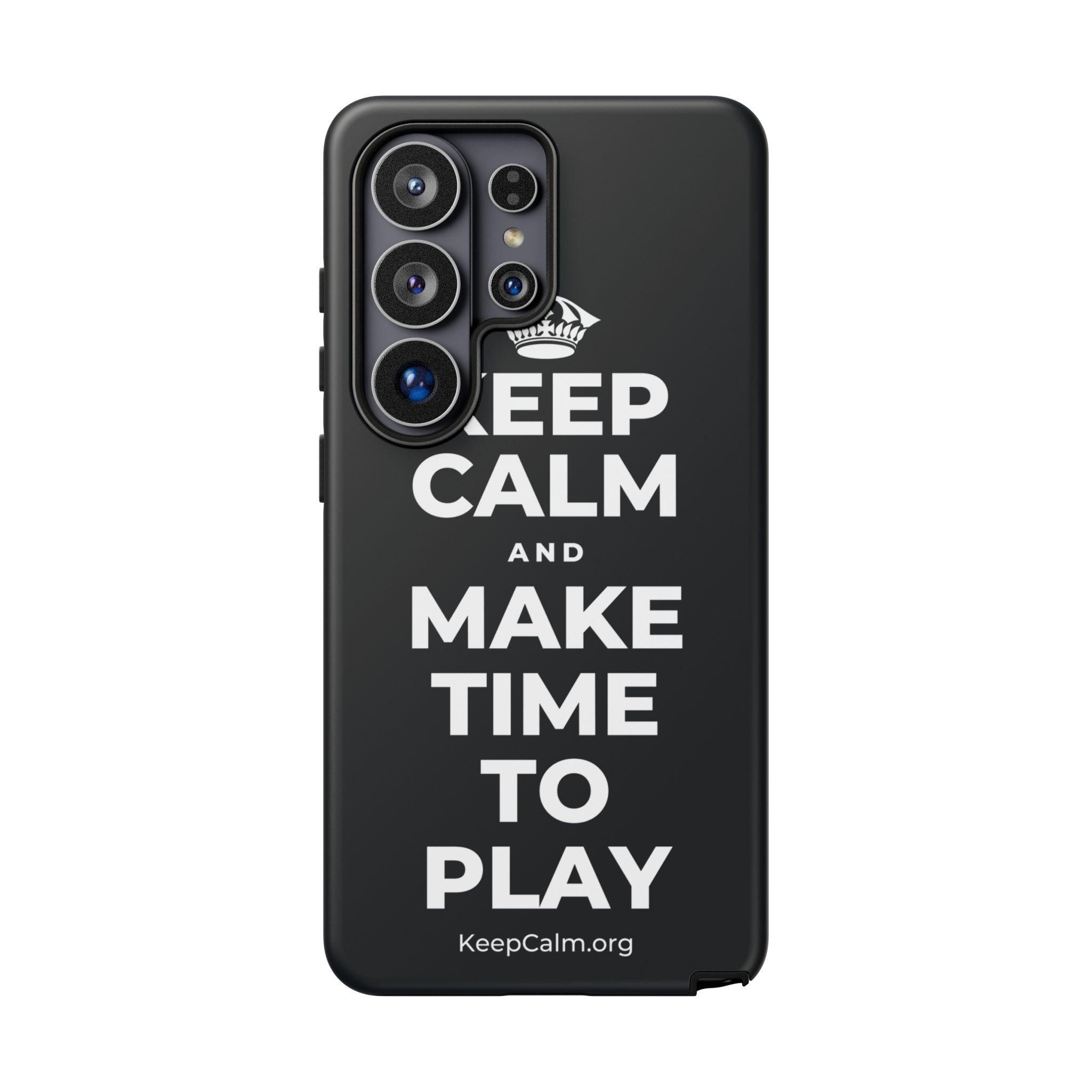 KEEP CALM AND MAKE TIME TO PLAY Phone Case (Dark)