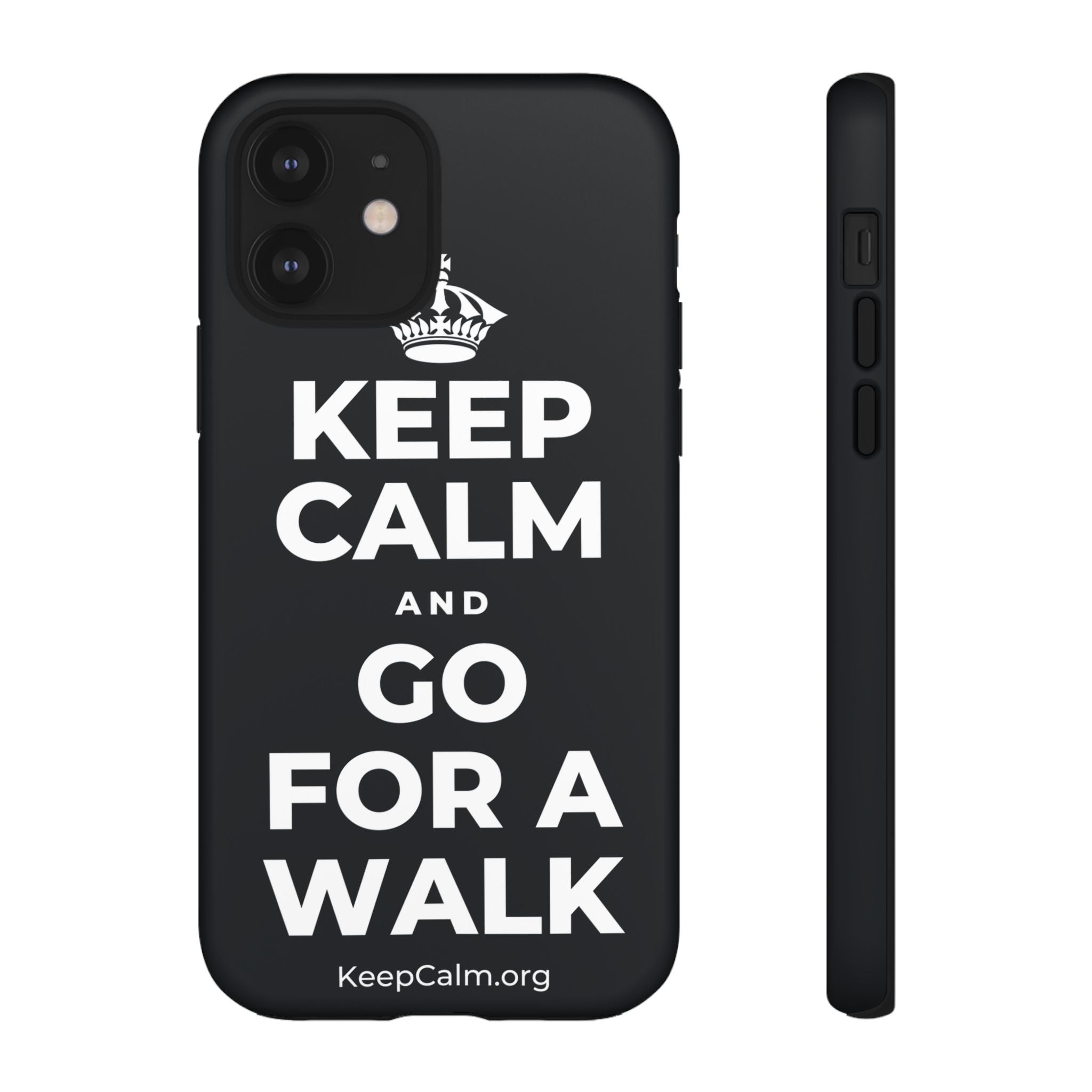 KEEP CALM AND GO FOR A WALK Phone Case (Dark)