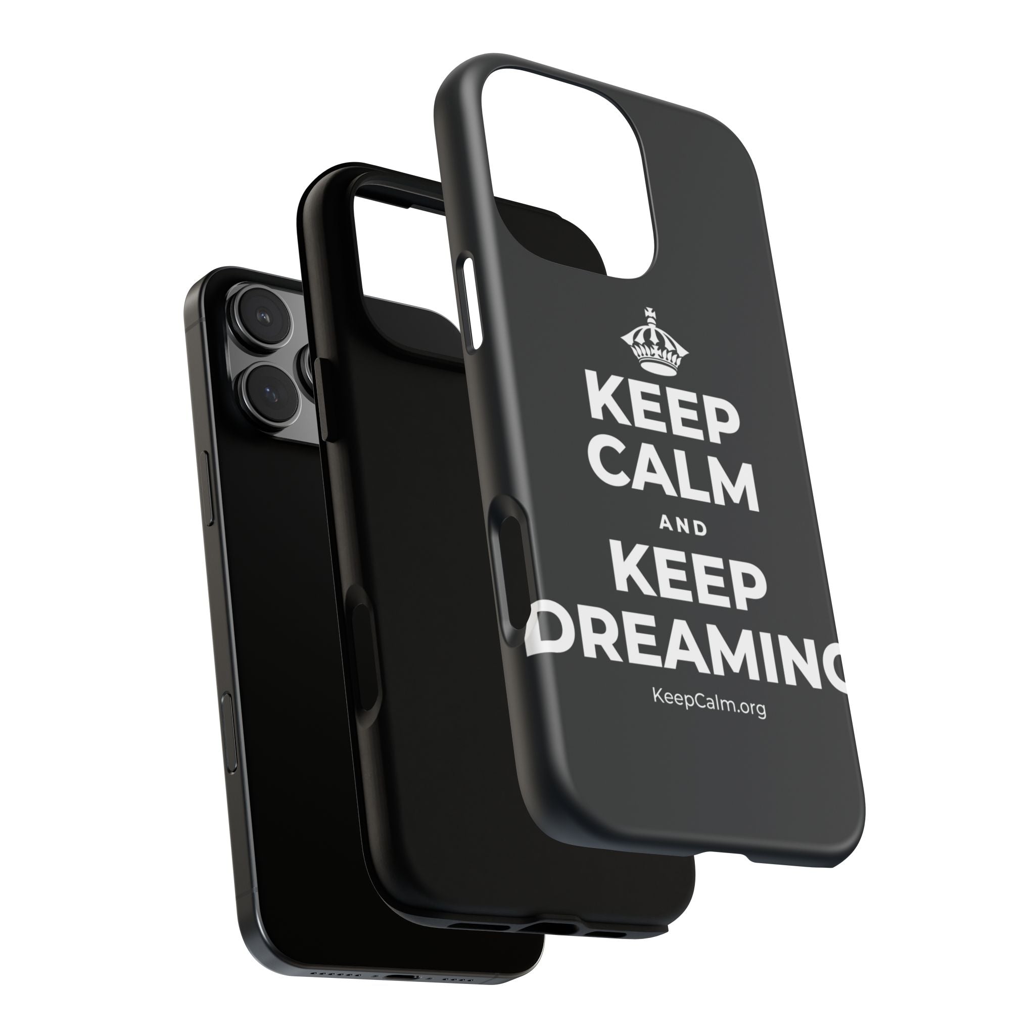 KEEP CALM AND KEEP DREAMING Phone Case (Dark)
