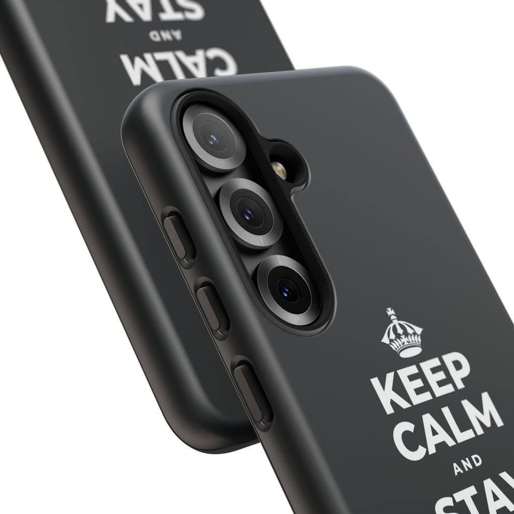 KEEP CALM AND STAY UNBOTHERED Phone Case (Dark)