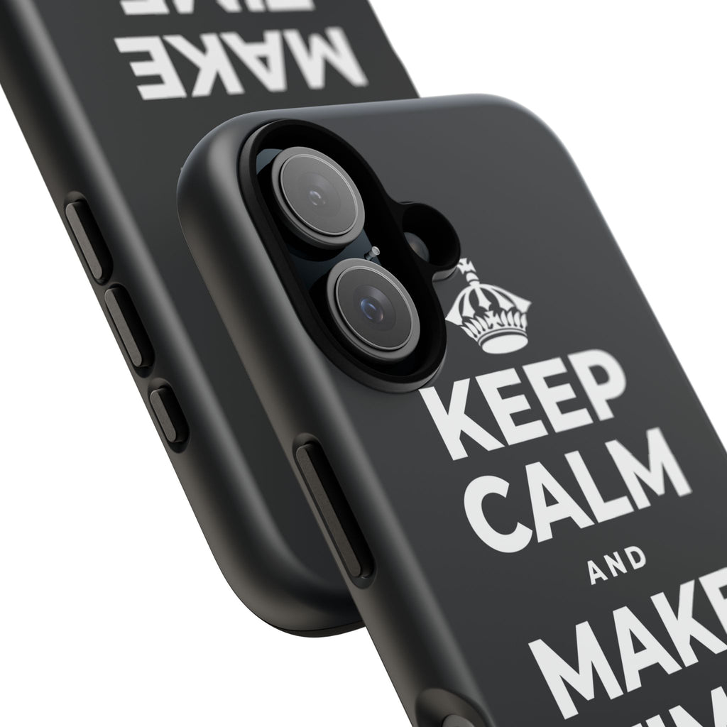 KEEP CALM AND MAKE TIME TO PLAY Phone Case (Dark)