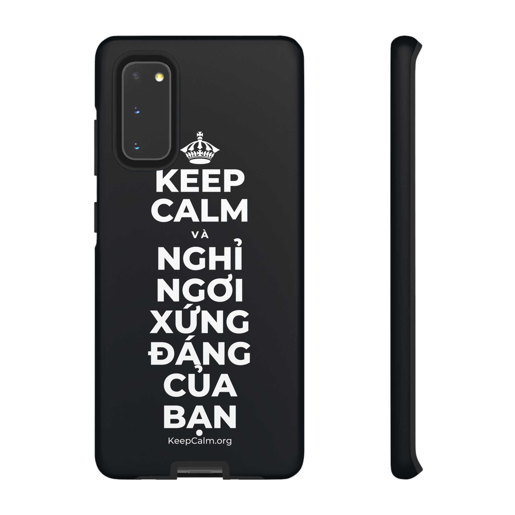 KEEP CALM VÀ NGHỈ NGƠI XỨNG ĐÁNG CỦA BẠN Phone Case (Dark)