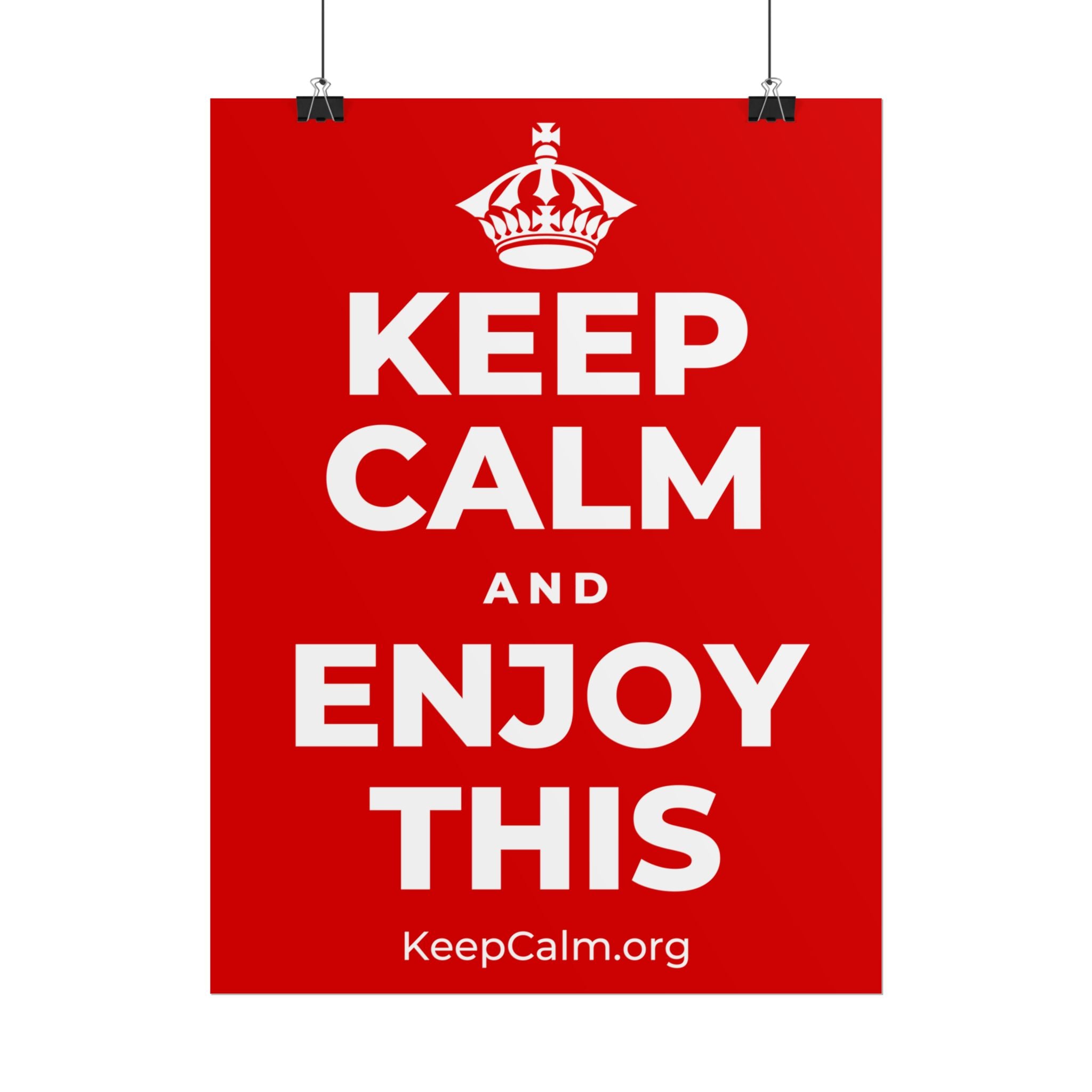 KEEP CALM AND ENJOY THIS Poster