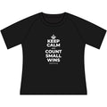 KEEP CALM AND COUNT SMALL WINS Women's Raglan Tee
