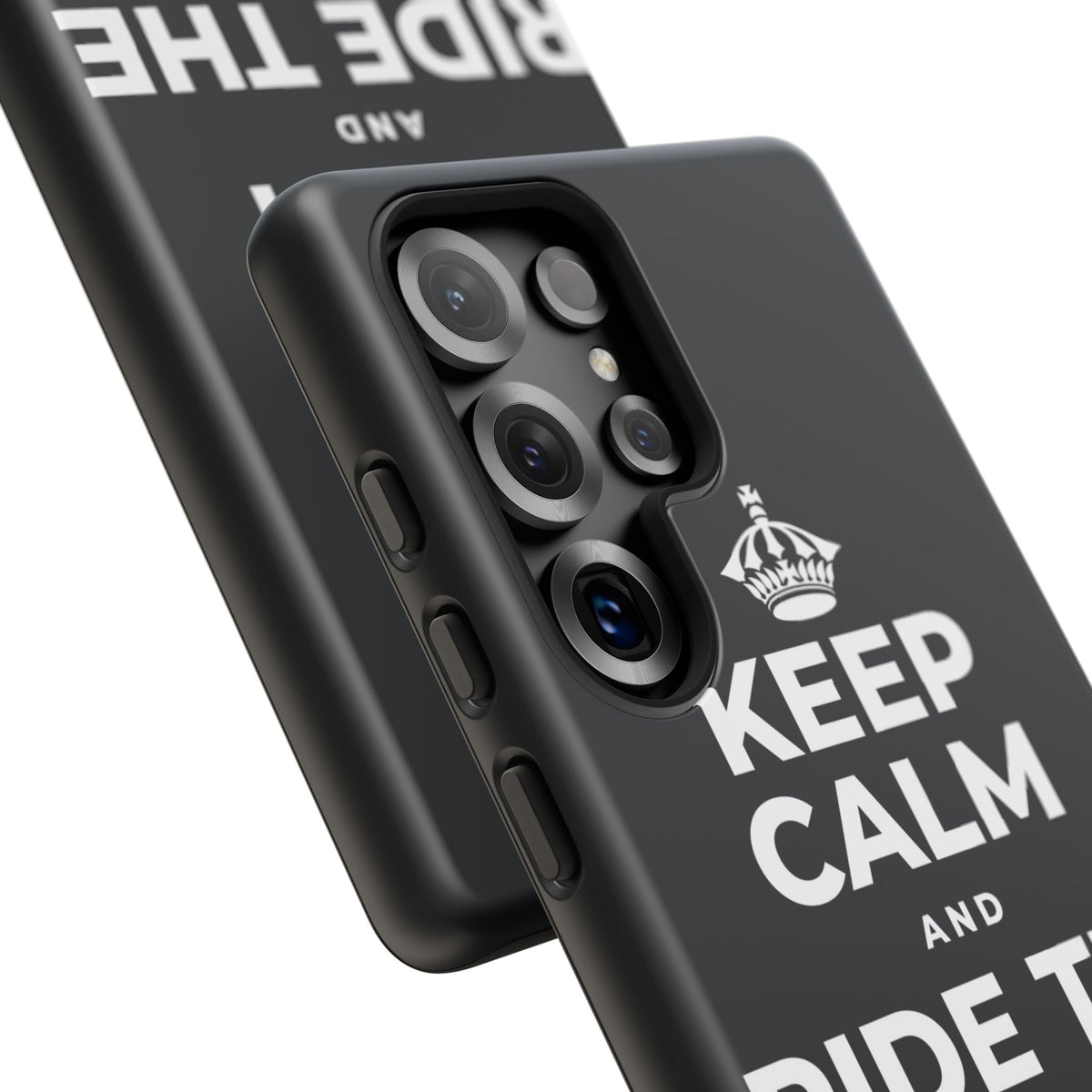 KEEP CALM AND RIDE THE GOOD WAVE Phone Case (Dark)
