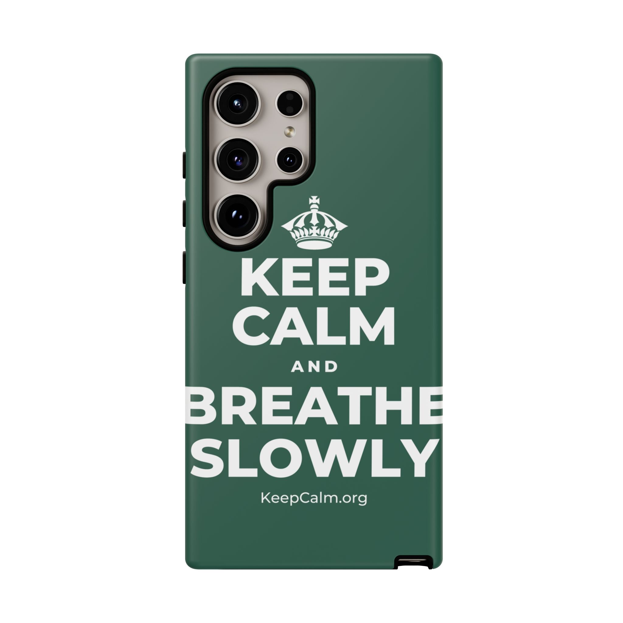 KEEP CALM AND BREATHE SLOWLY Phone Case