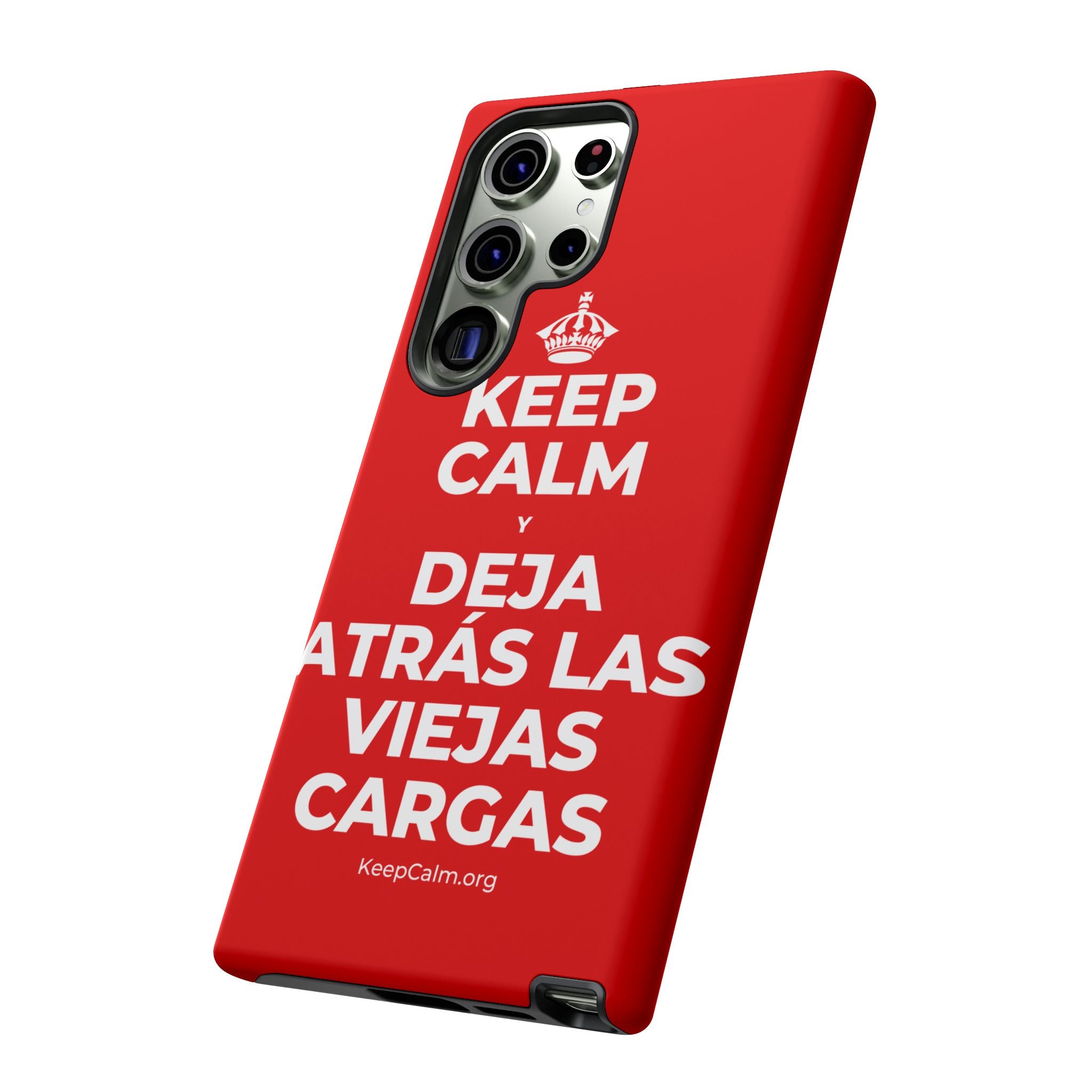 KEEP CALM Y DEJA ATRÁS LAS VIEJAS CARGAS Phone Case