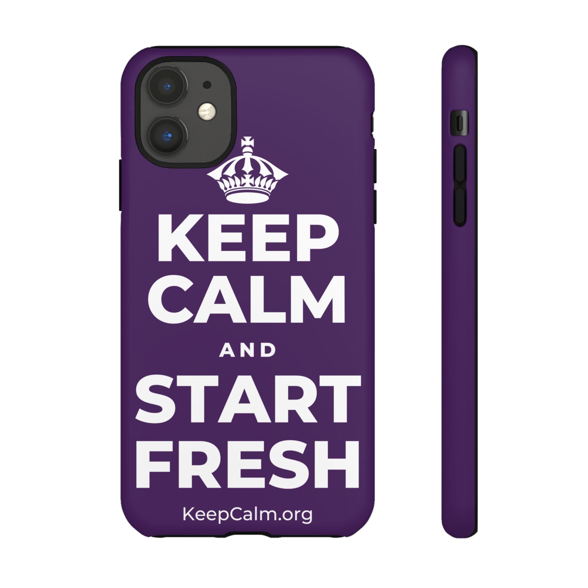 KEEP CALM AND START FRESH Phone Case