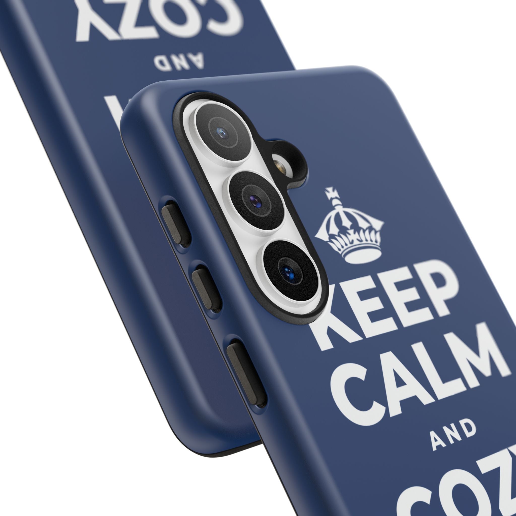 KEEP CALM AND COZY UP INSIDE Phone Case