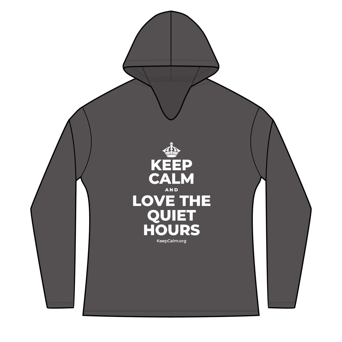 KEEP CALM AND LOVE THE QUIET HOURS Women's Long Sleeve Hoodie