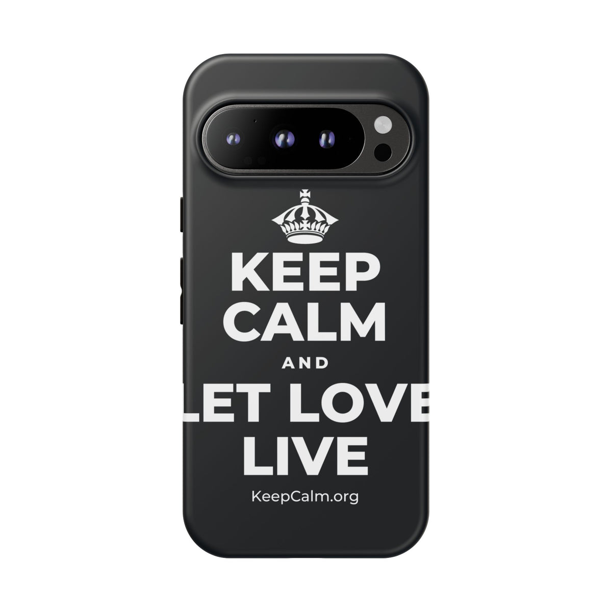 KEEP CALM AND LET LOVE LIVE Phone Case (Dark)