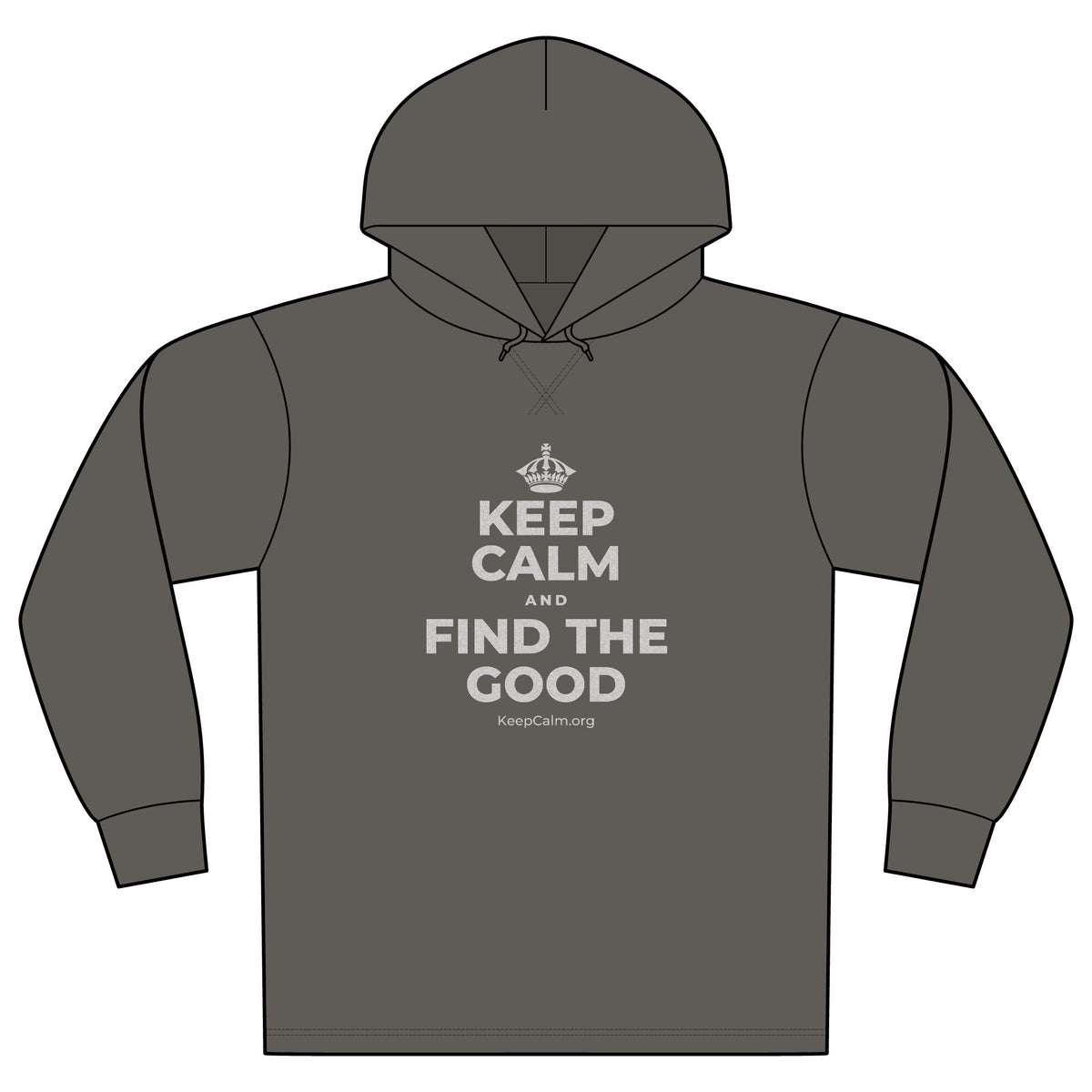 KEEP CALM AND FIND THE GOOD Organic Hoodie Tee