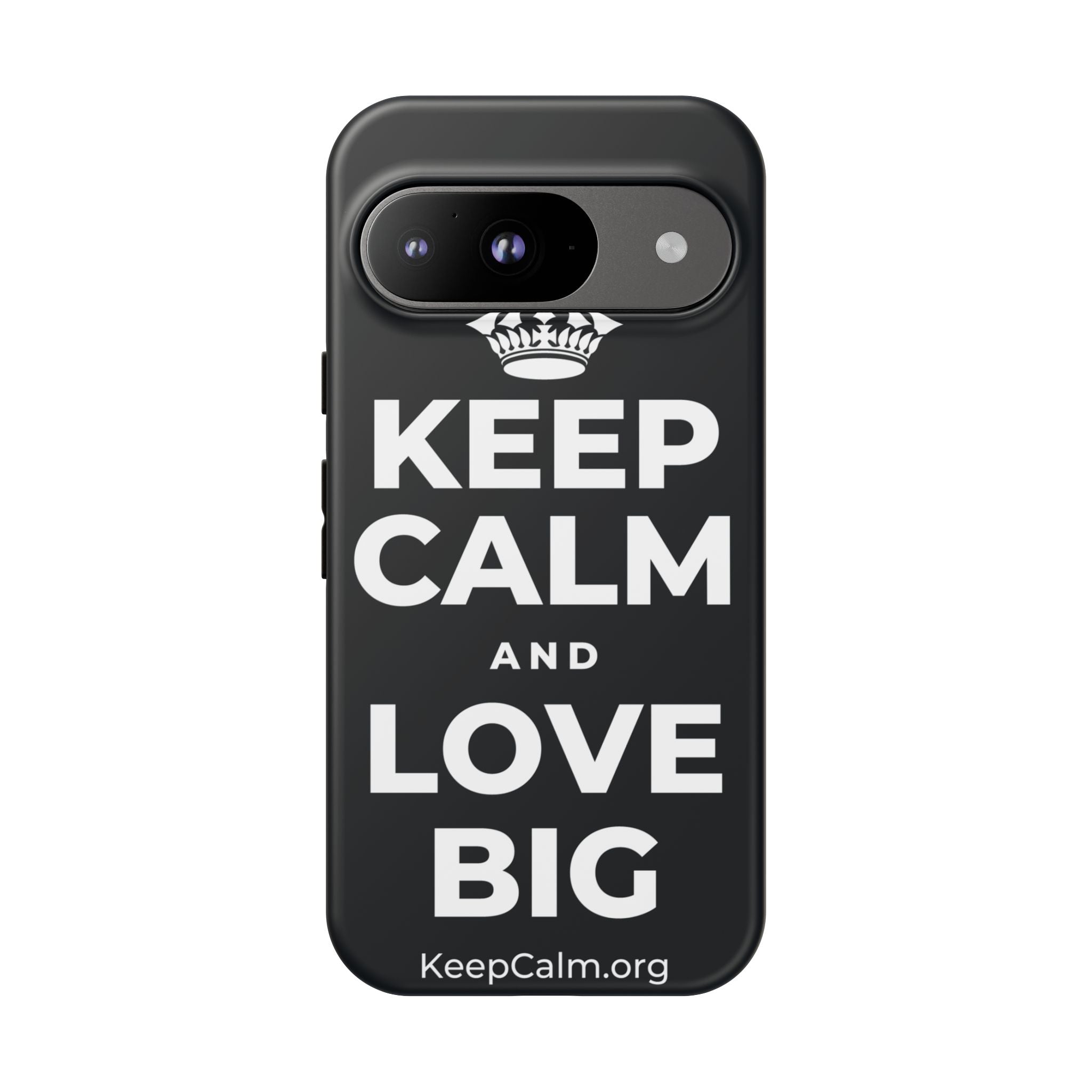 KEEP CALM AND LOVE BIG Phone Case (Dark)